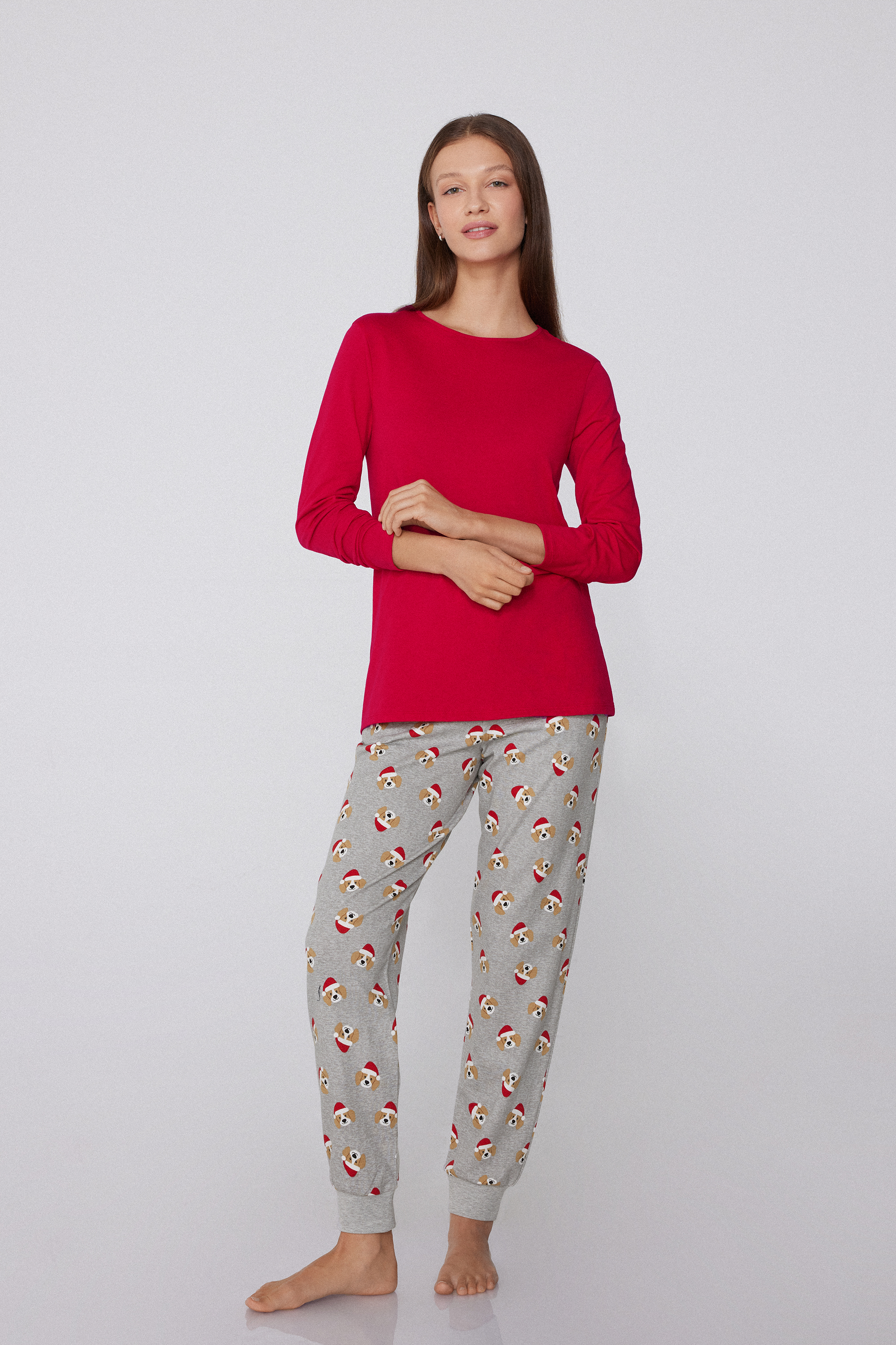 Long Sleeve Crew Neck Sweater in 100% Cotton
