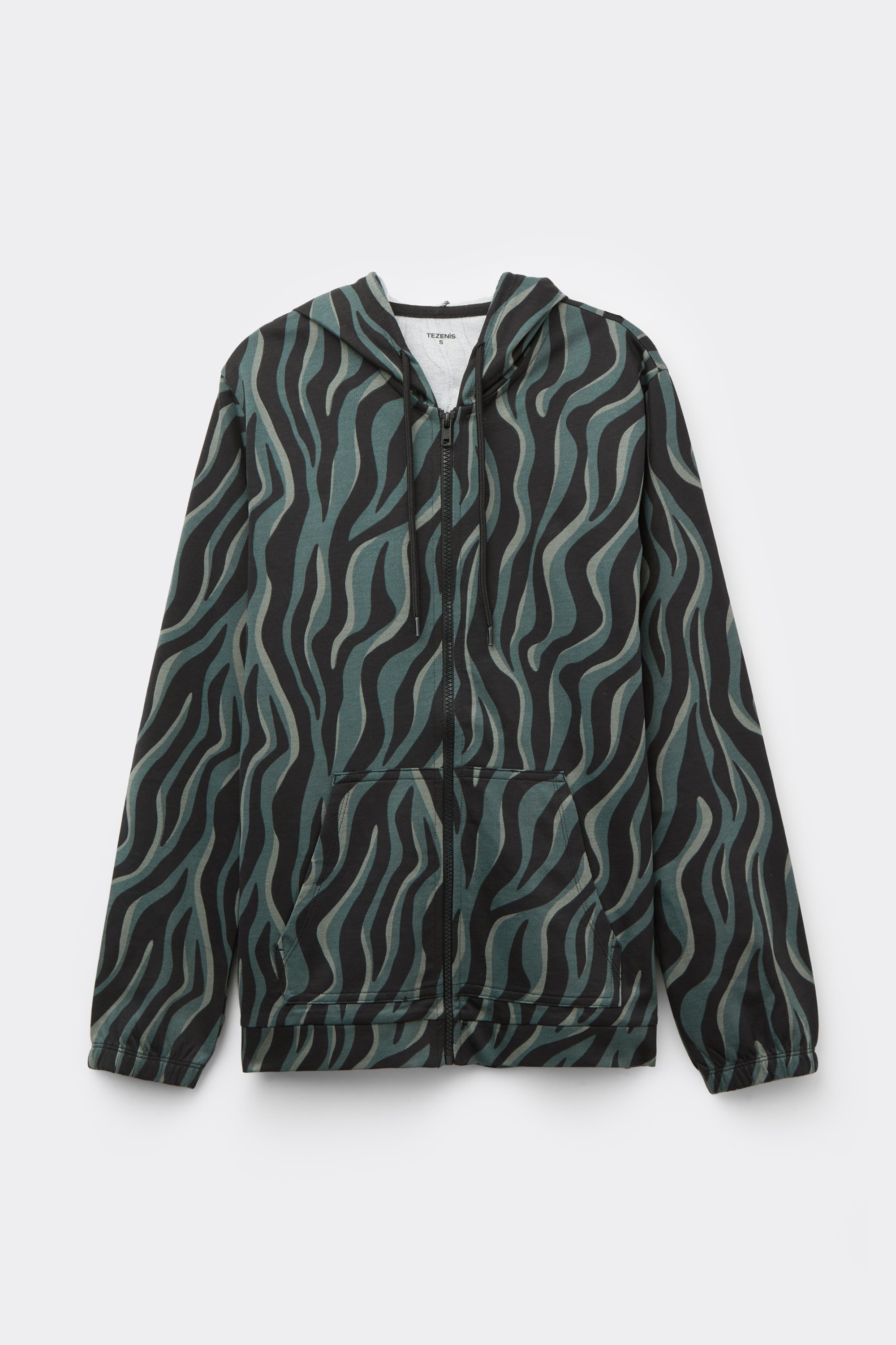 Kapuzen-Sweatjacke mit Reißverschluss und Tunnelzug