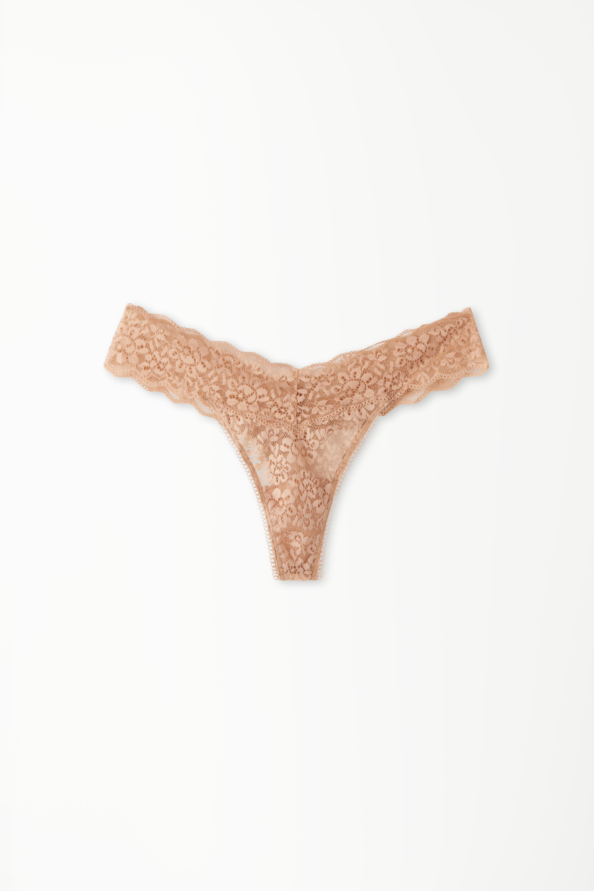 Recycled Lace High-Cut Thong