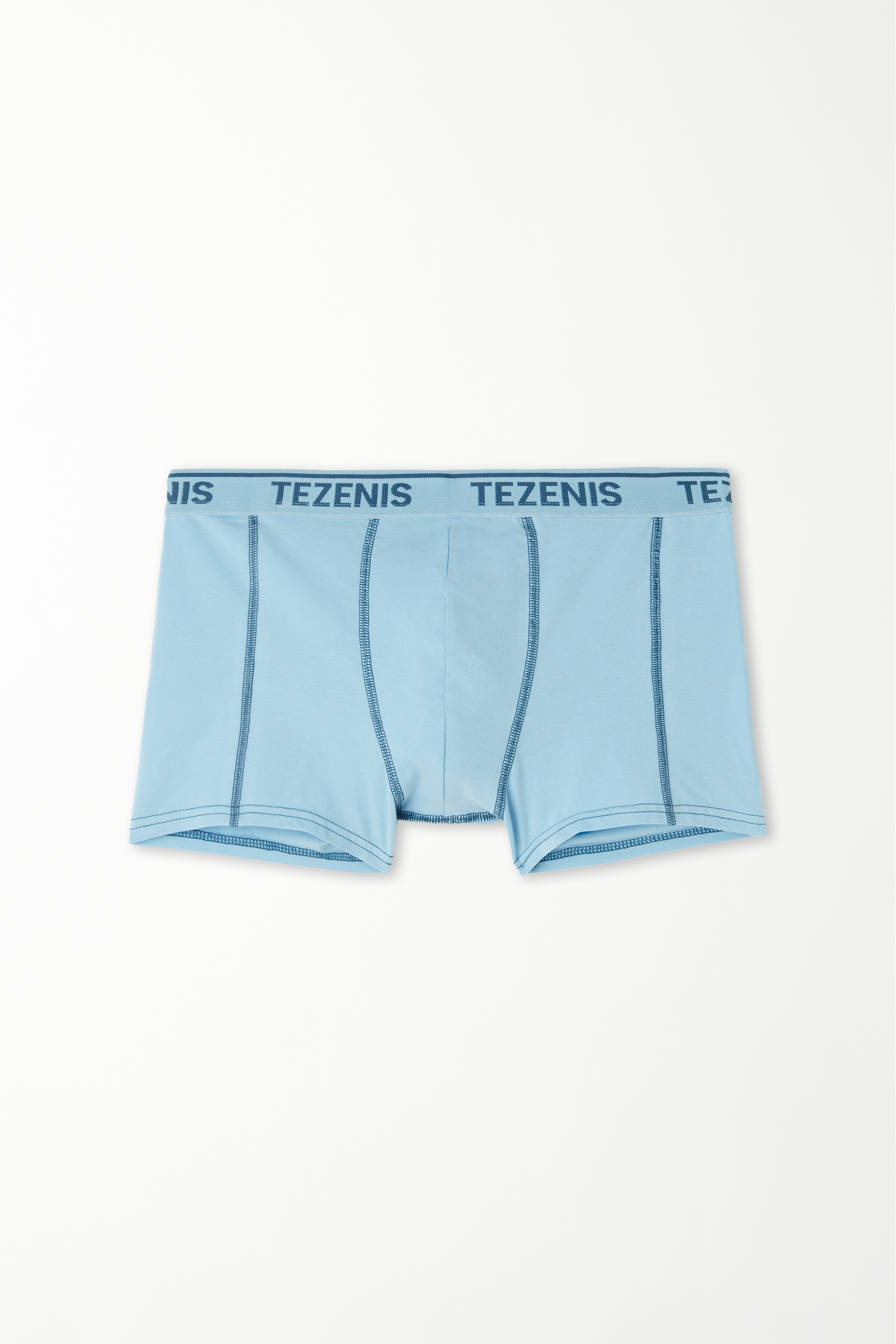 Cotton Boxers with Contrasting Seams and Logo