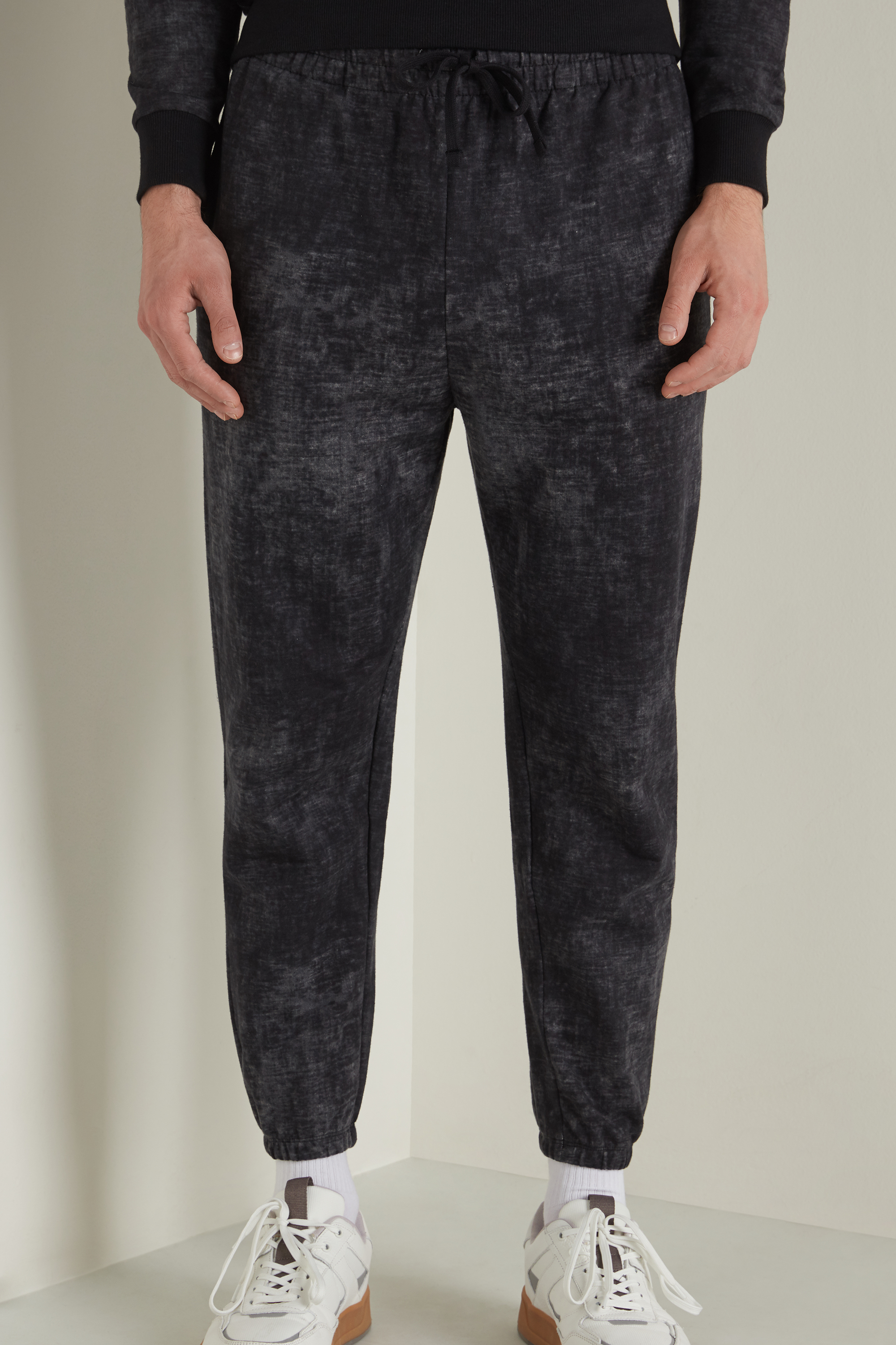 Long Tie-Dye Fleece Trousers - Long 