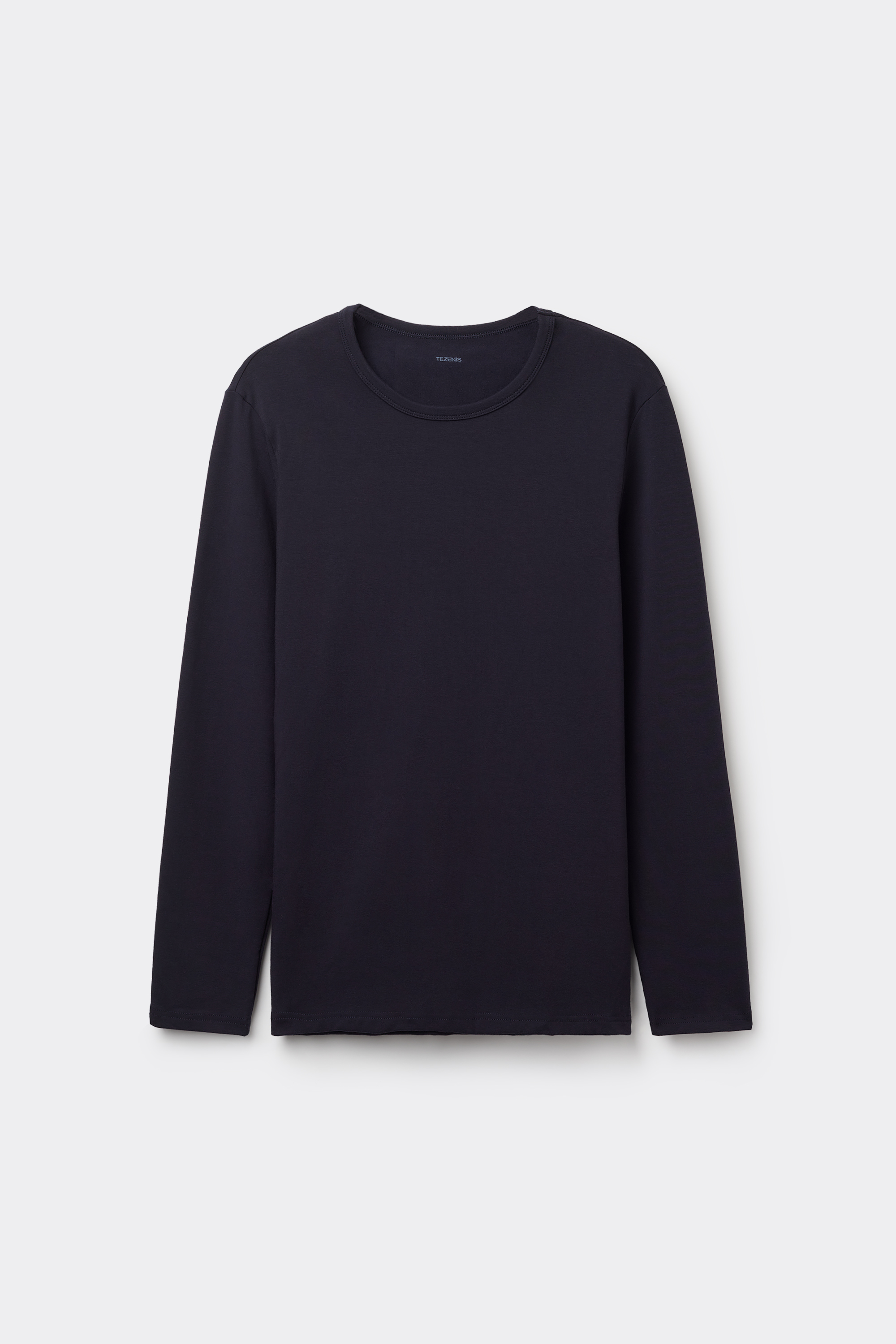 Long-Sleeve Round-Neck Thermal Cotton Top