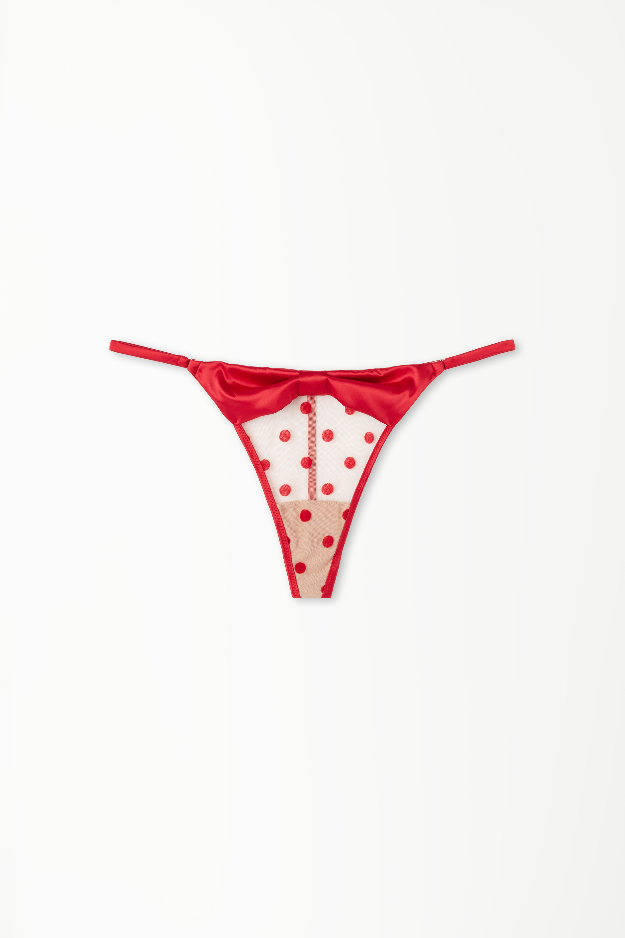 String mit Seitenband im Tanga-Stil Polka Dots