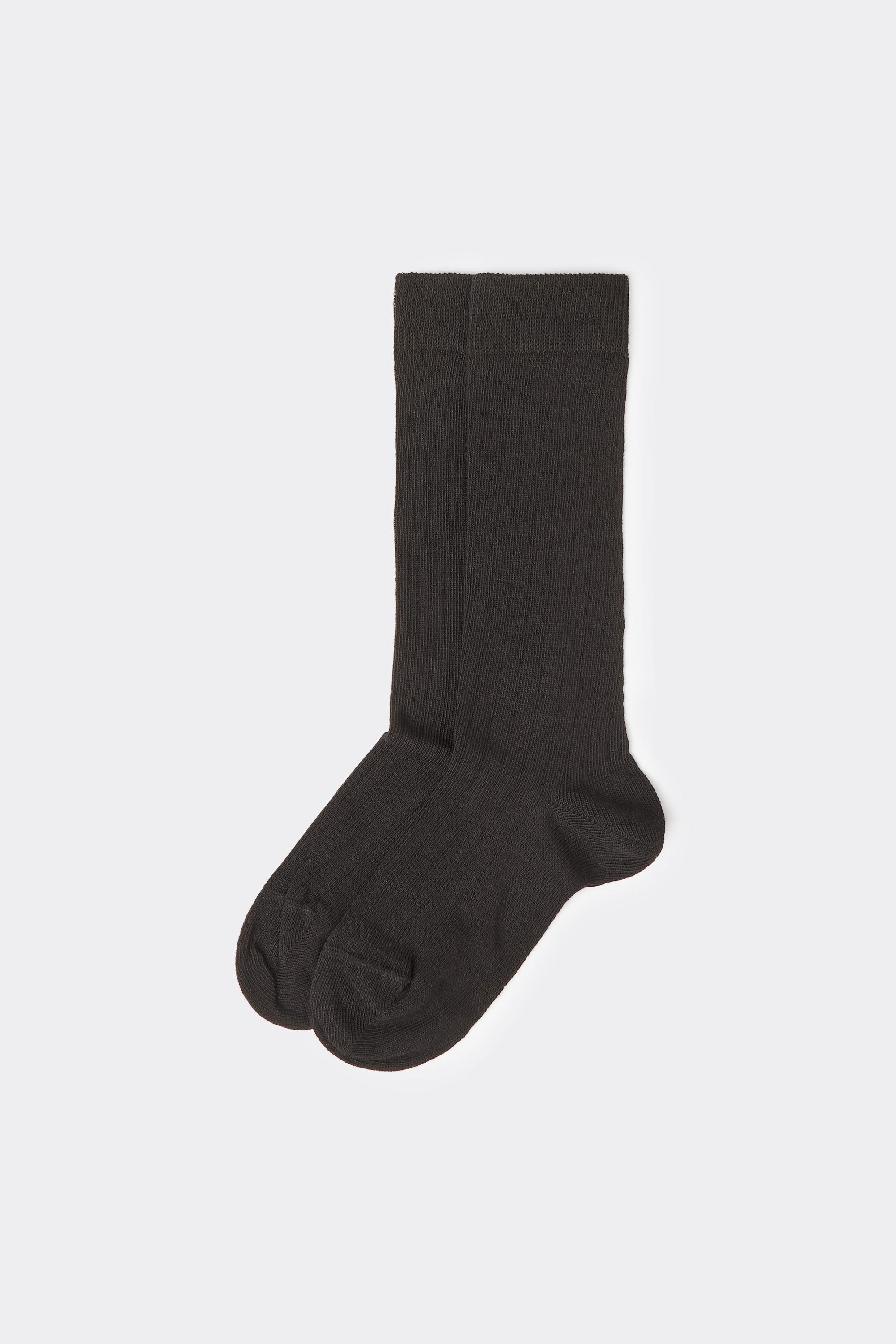 Boys’ Long Ribbed Cotton Socks