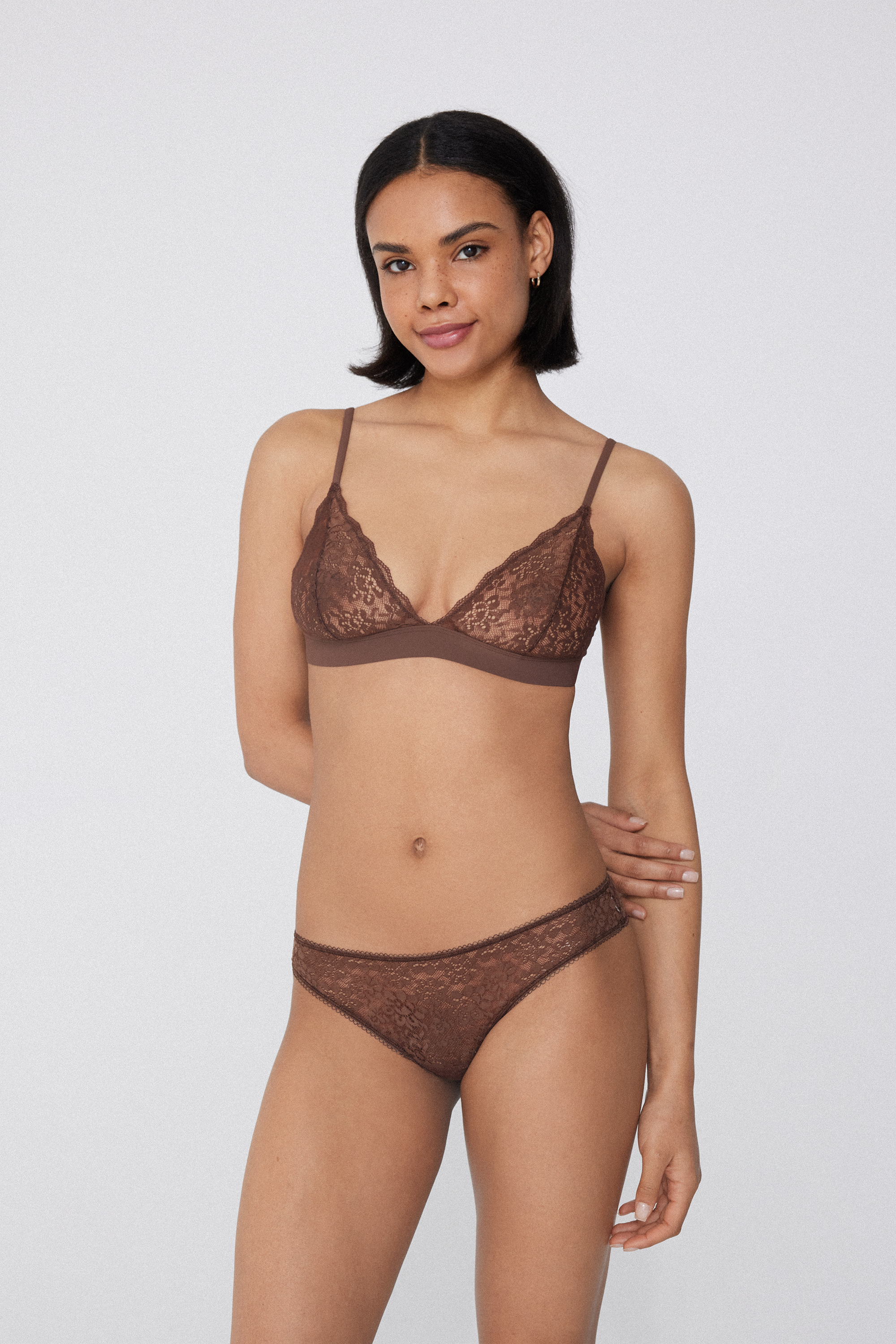 Lisbon Recycled Lace Triangle Bra