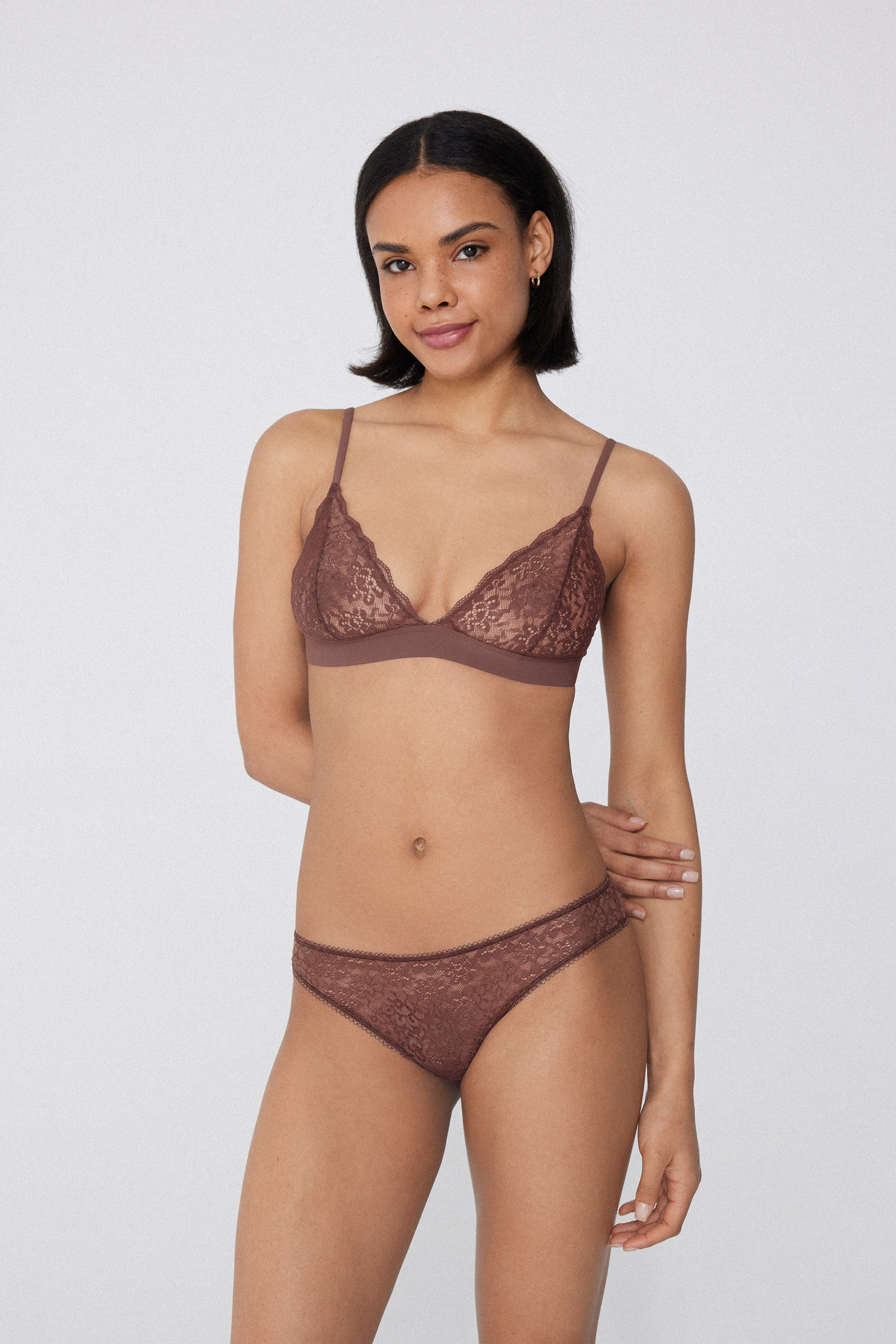 Lisbon Recycled Lace Triangle Bra