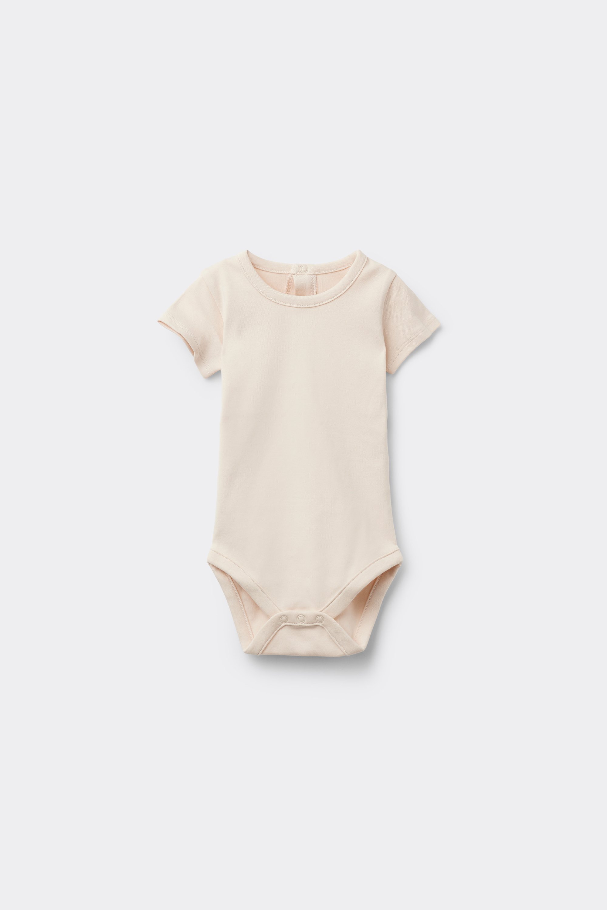Babybody mit kurzen &Auml;rmeln aus Interlock Jersey aus Baumwolle