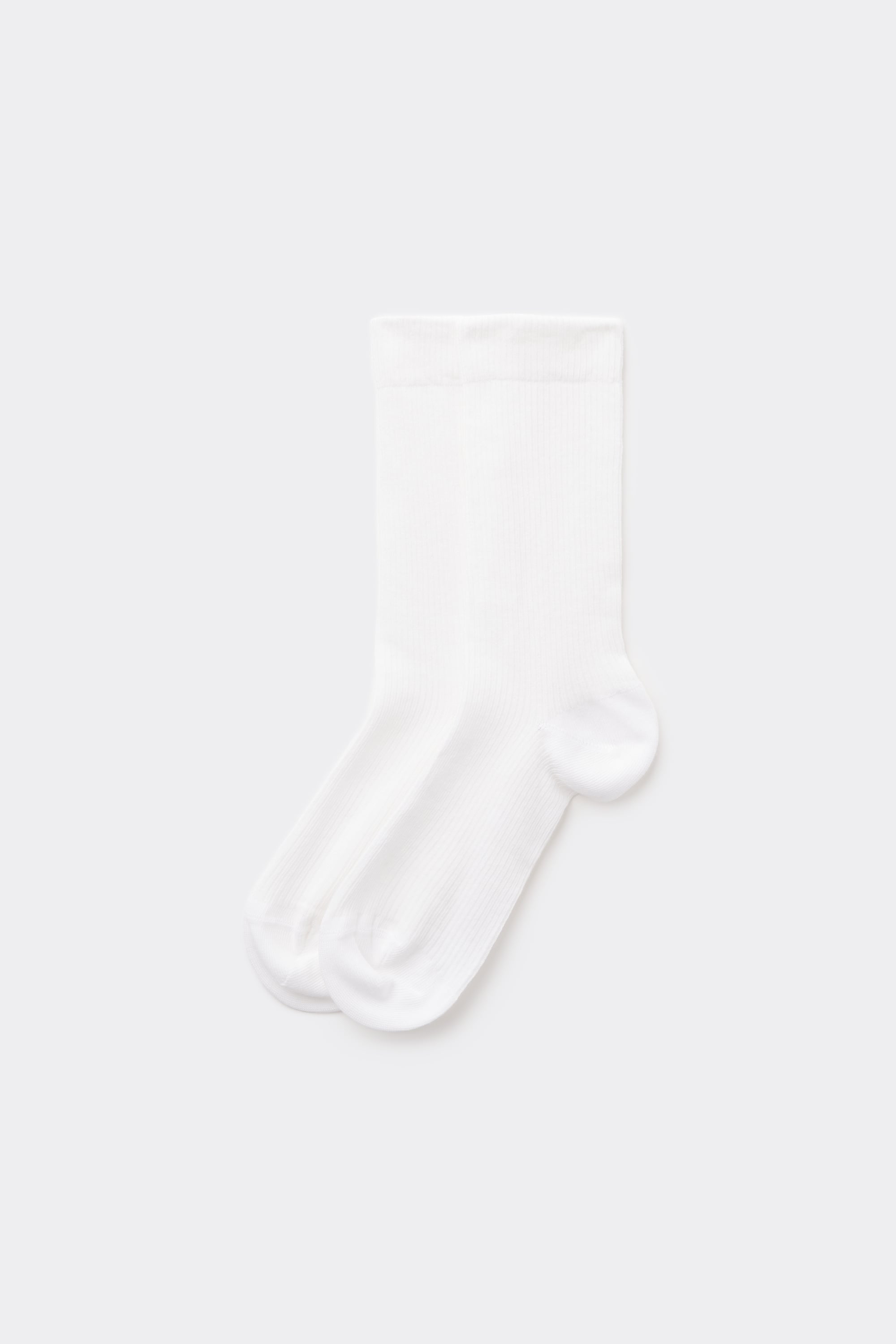 Gerippte 3/4-Socken aus Baumwolle f&uuml;r Damen