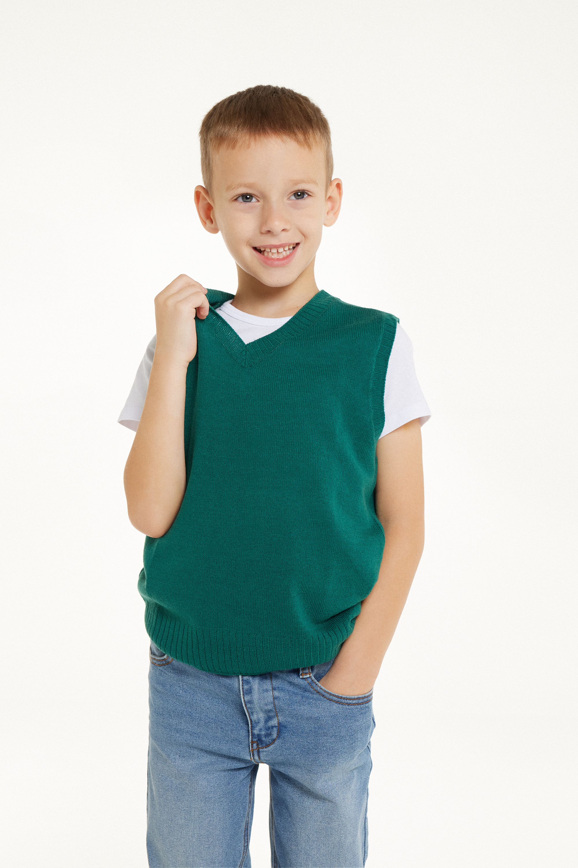 Boys’ Fully-Fashioned Gilet