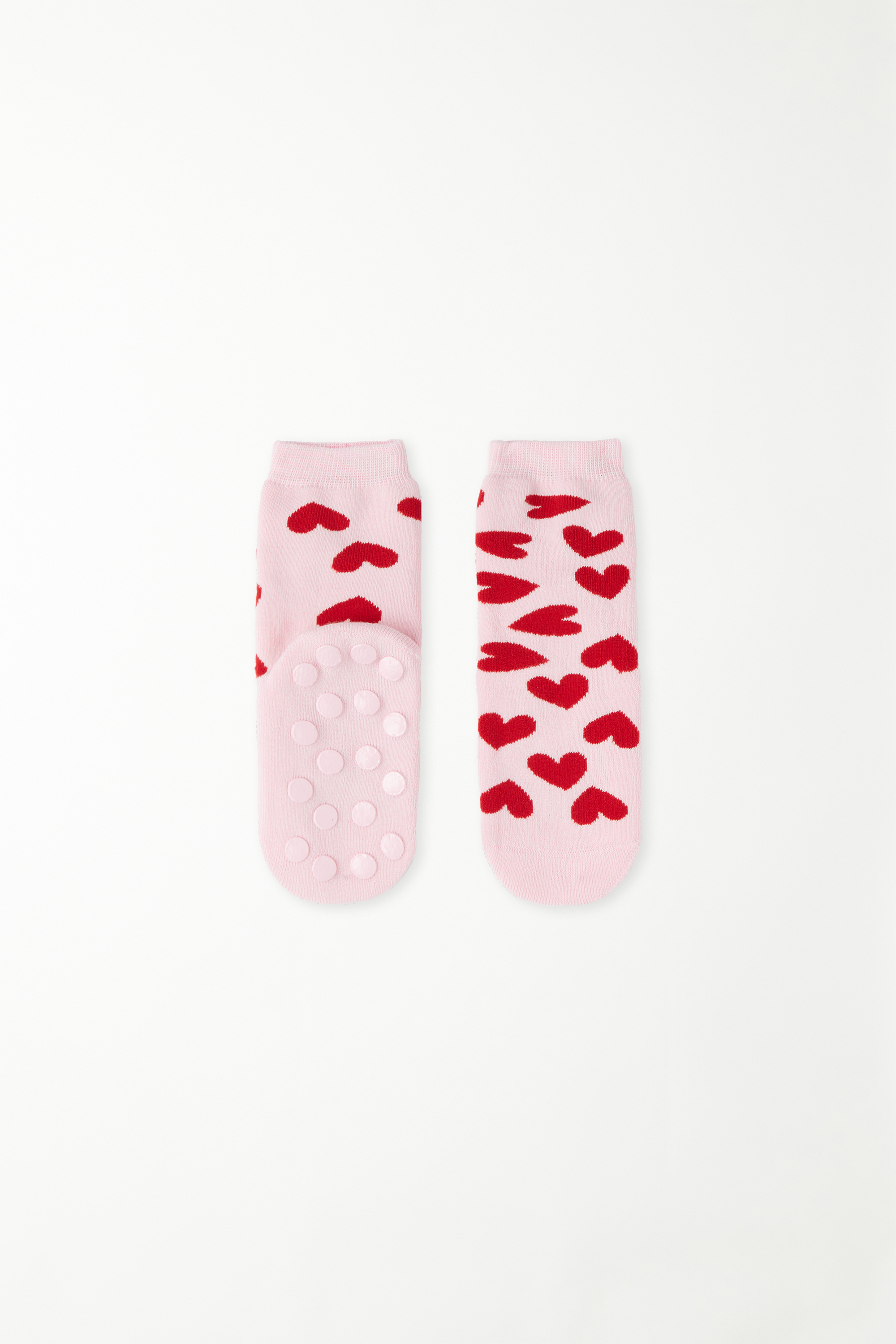 Girls' Short Non-Slip Patterned Socks