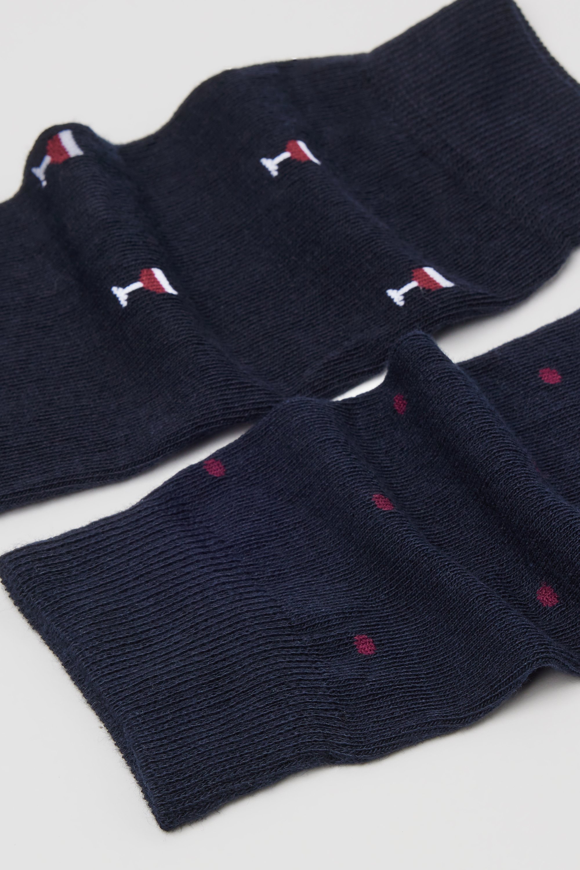 2 Pairs of Men’s Long Patterned Cotton Socks