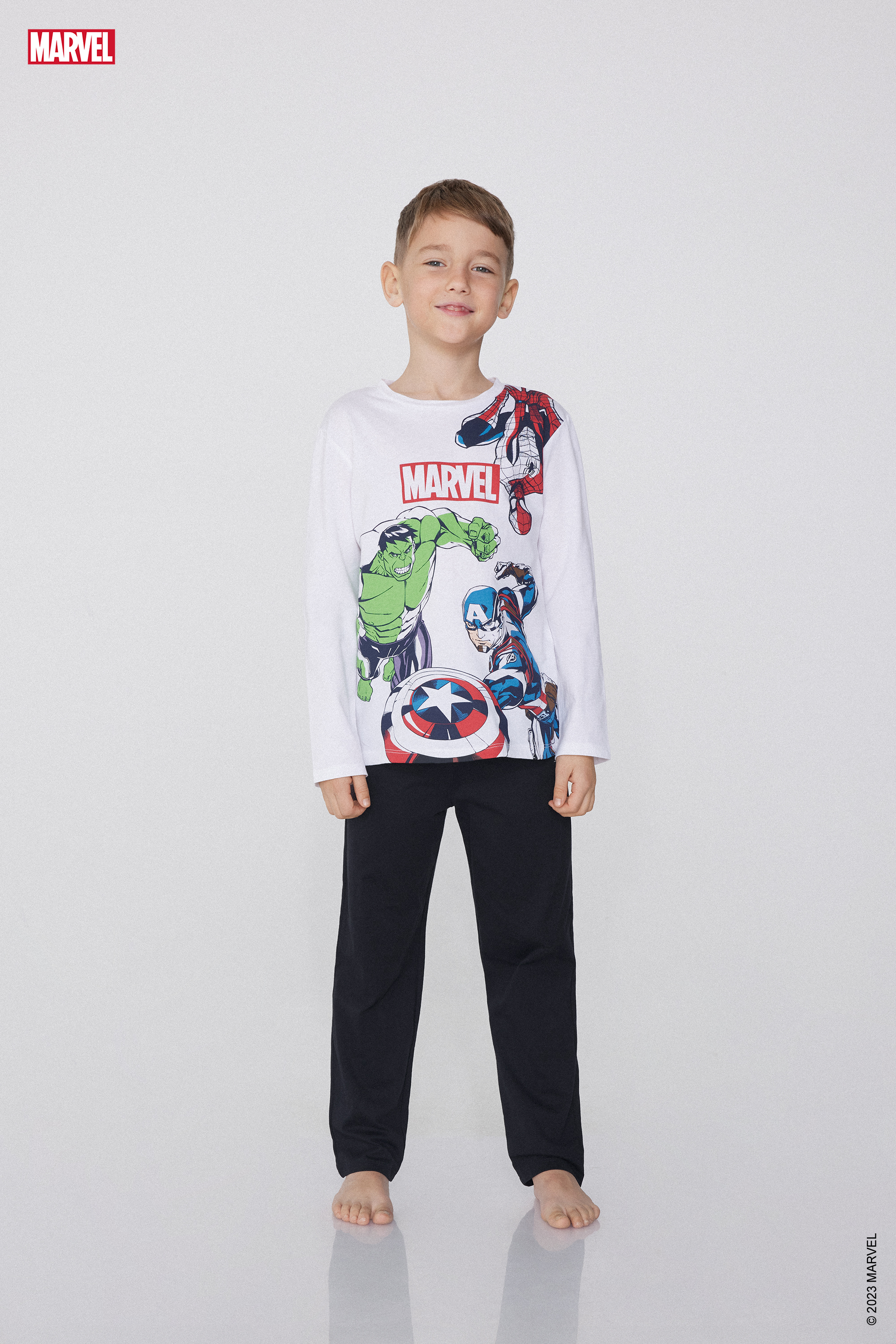 Pigiama Caldo Cotone Bambino Set Pigiama Ragazzo Taglie 4-12 Anni - Top E Pantaloni In Cotone, Fantasia Tartan, Tema Procione Pigiama A Quadri Tartan