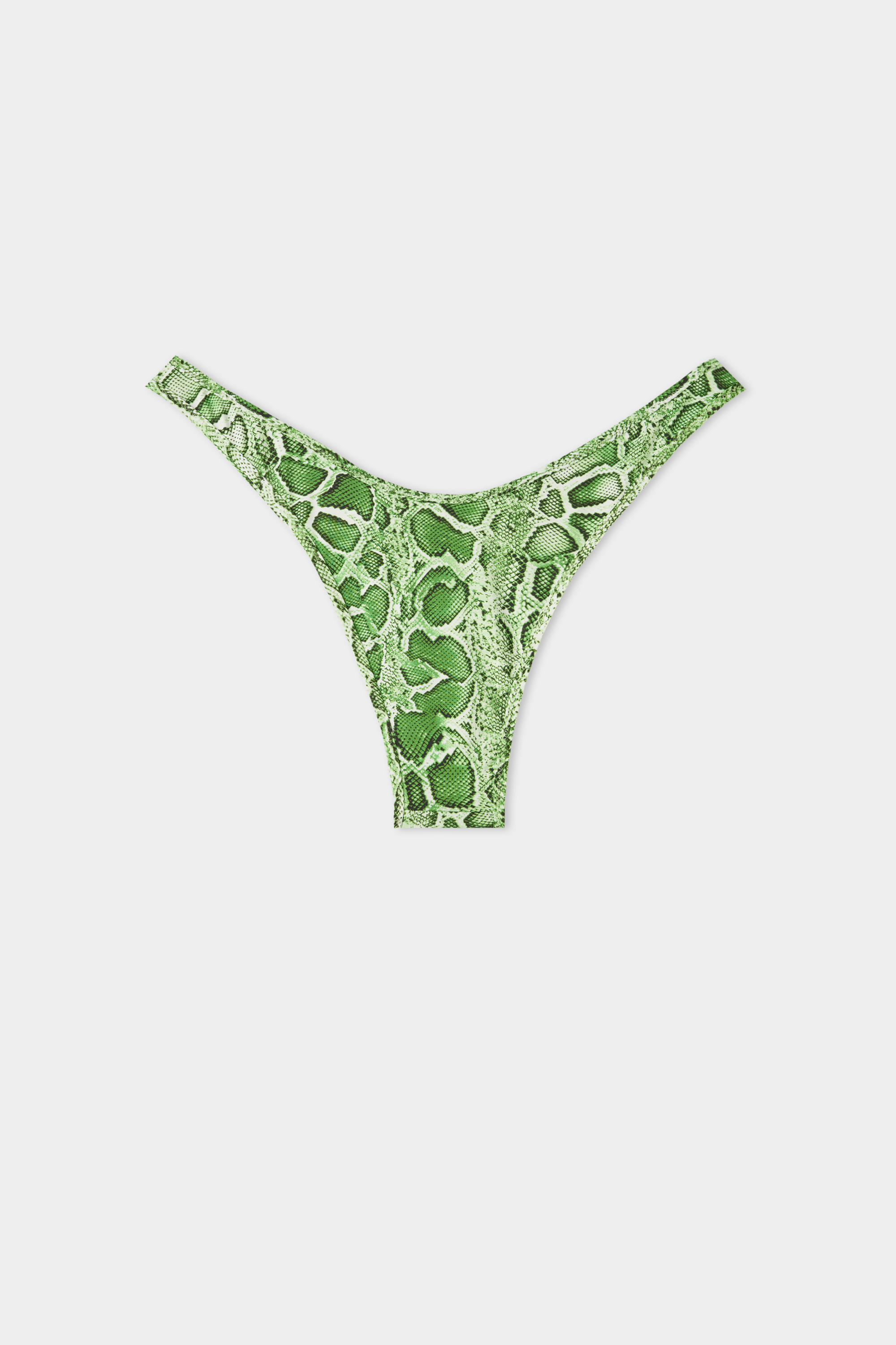 Tropical Snake High-Cut Brazilian Bikini Bottoms