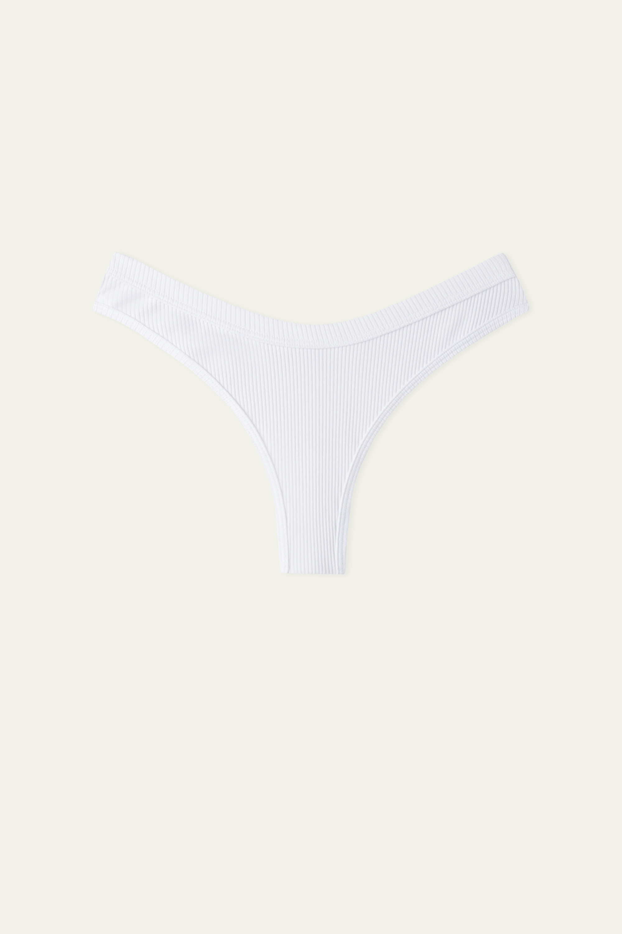 Spring Rib High-Cut Cotton Brazilian Panties