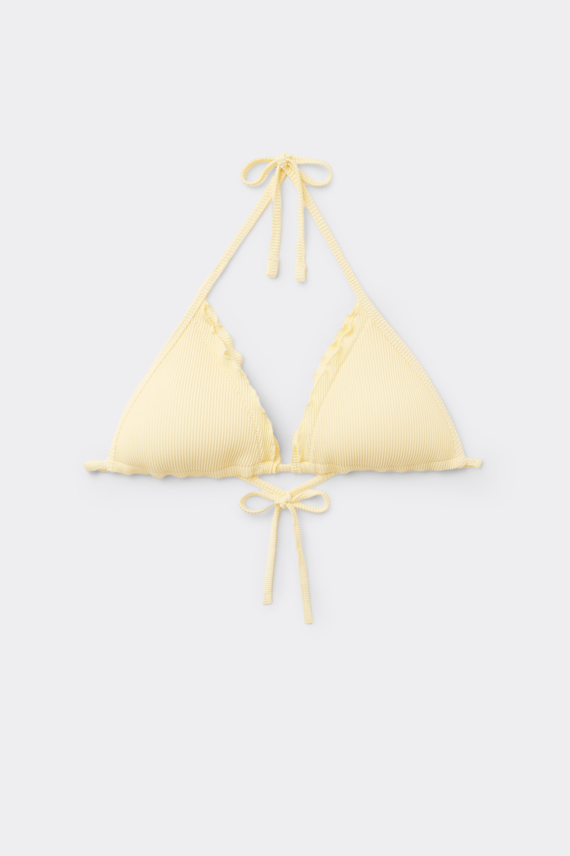 Haut de Bikini Triangle L&eacute;g&egrave;rement Rembourr&eacute; Sunny Days Jaune