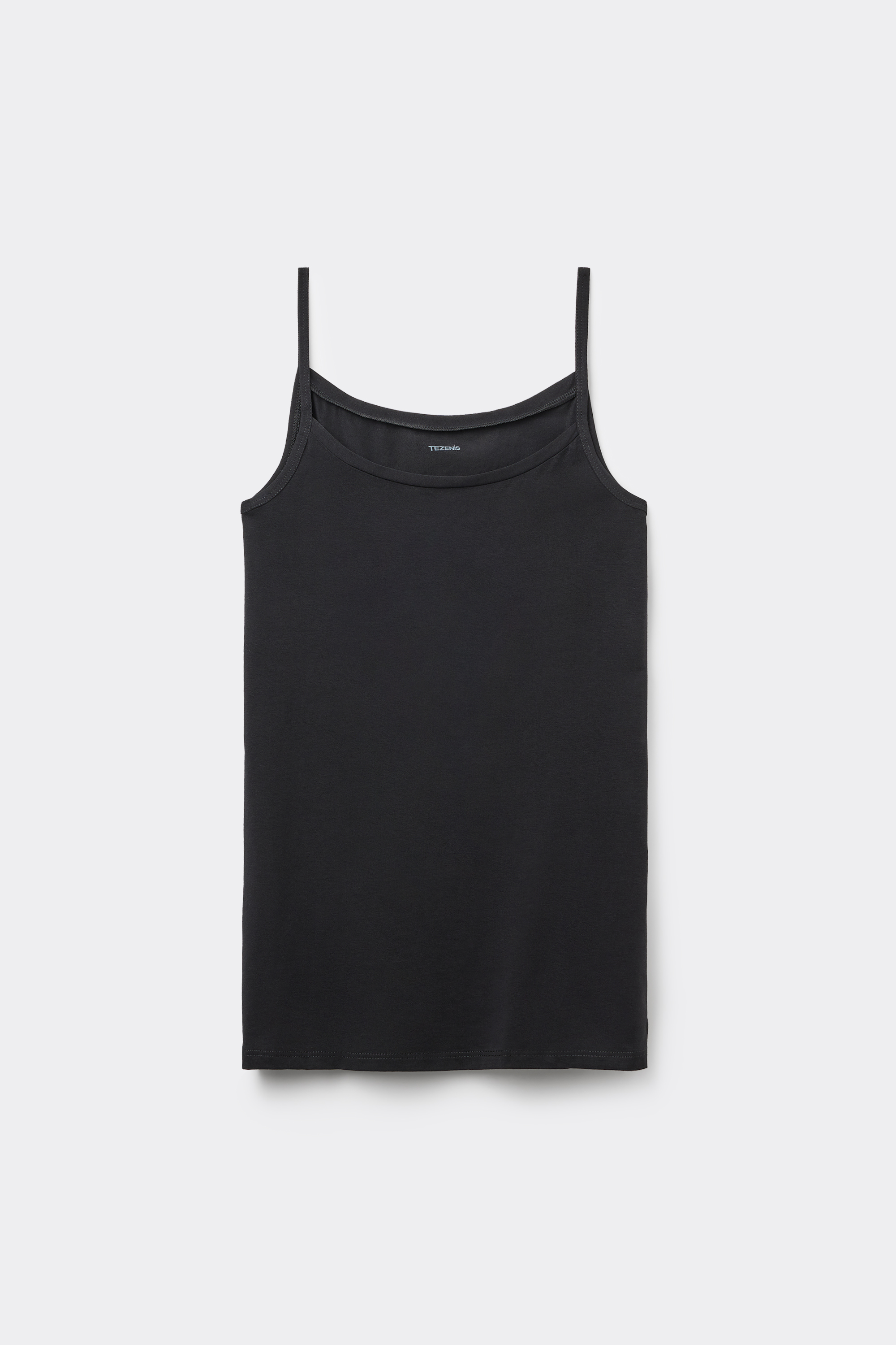Round-Neck Stretch-Cotton Vest Top