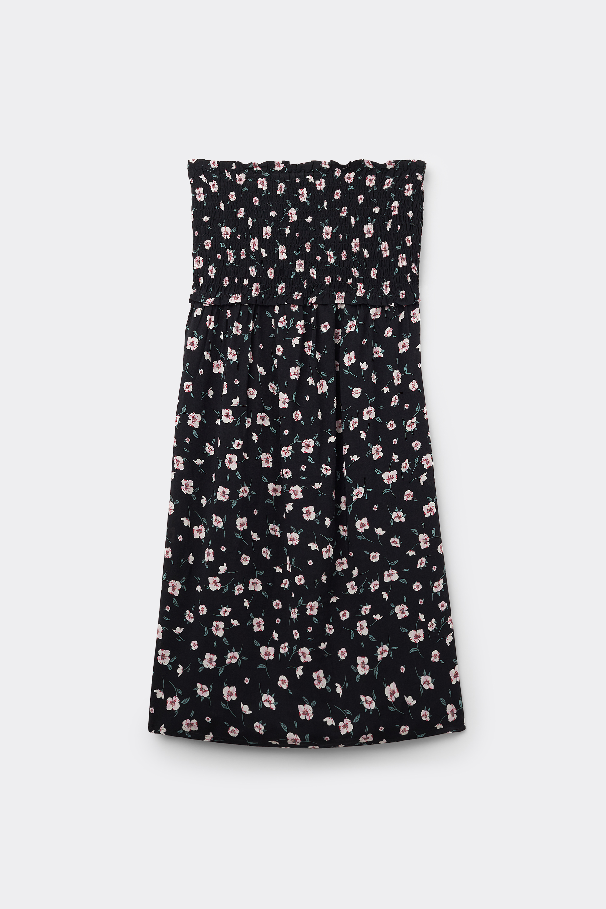 Vestito Corto a Fascia Punto Smock Tela Viscosa