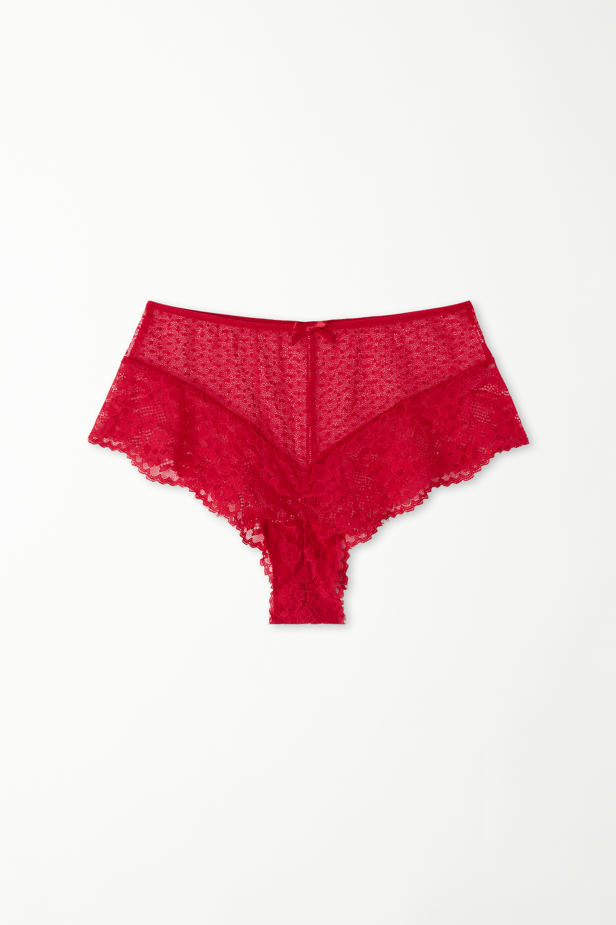 High-Waisted Polka Dot Tulle and Lace French Knickers