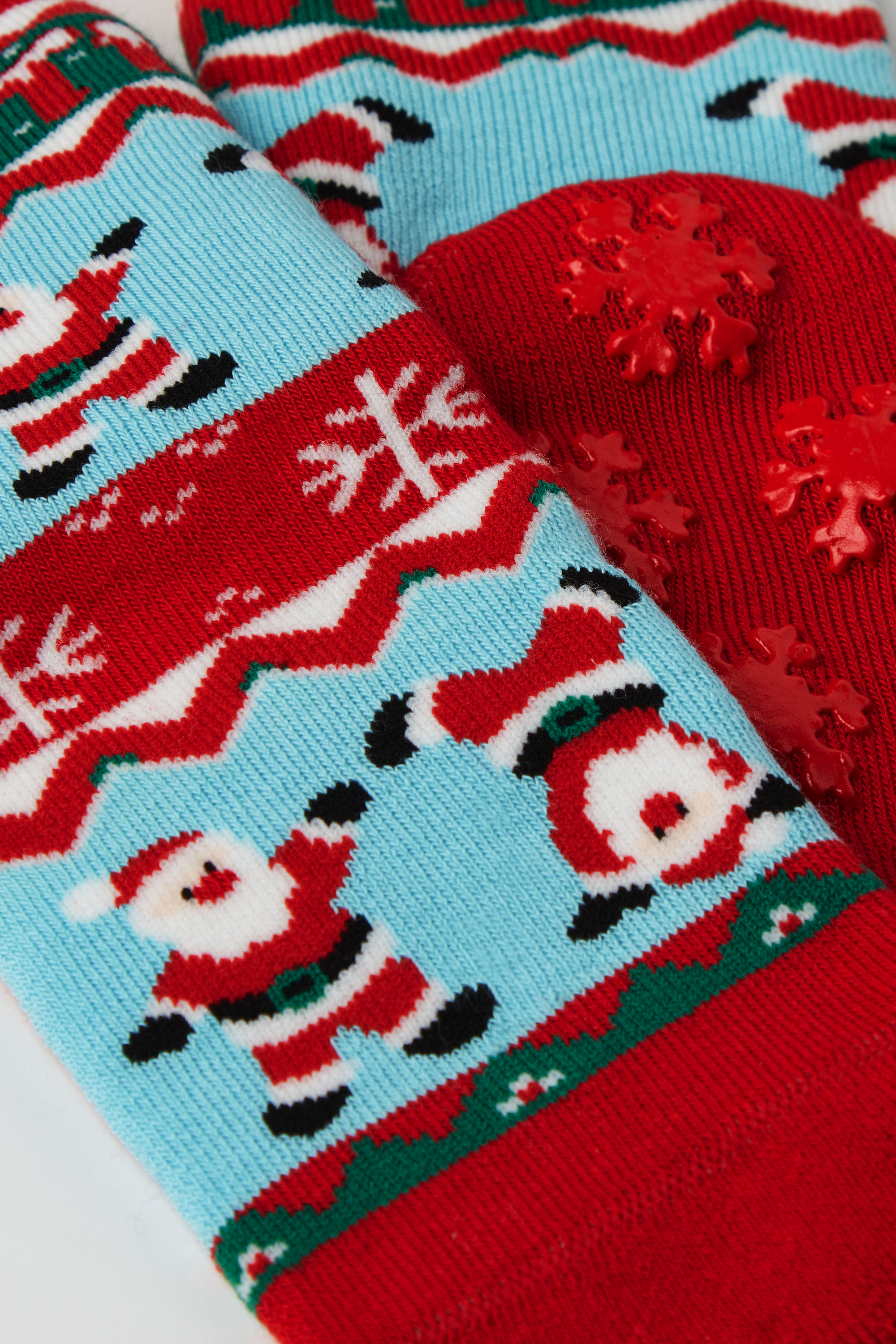 Chaussettes Courtes Antidérapantes avec Imprimé Noël Enfant Unisexe