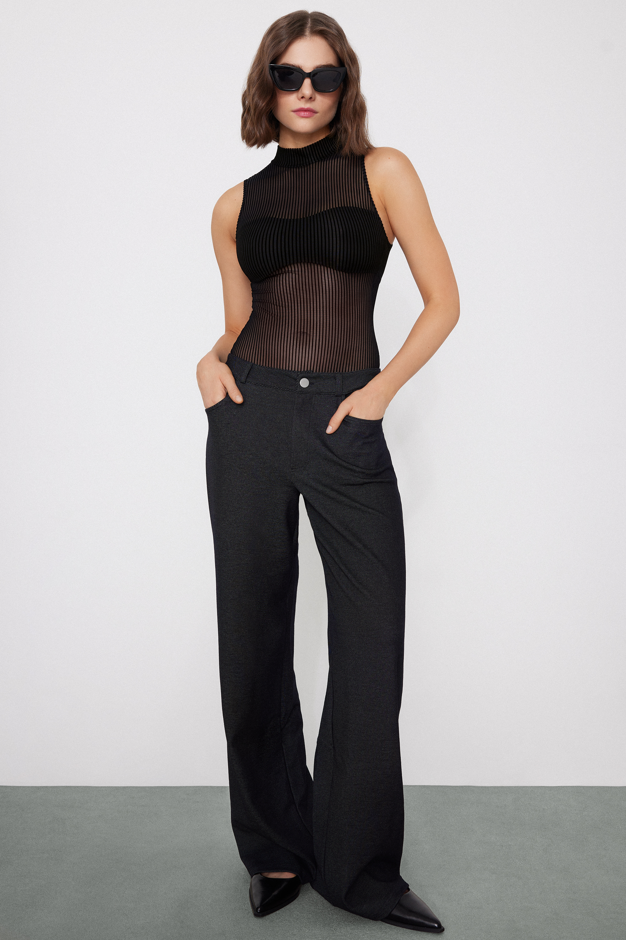 Body Bretelles Larges Glam Rib