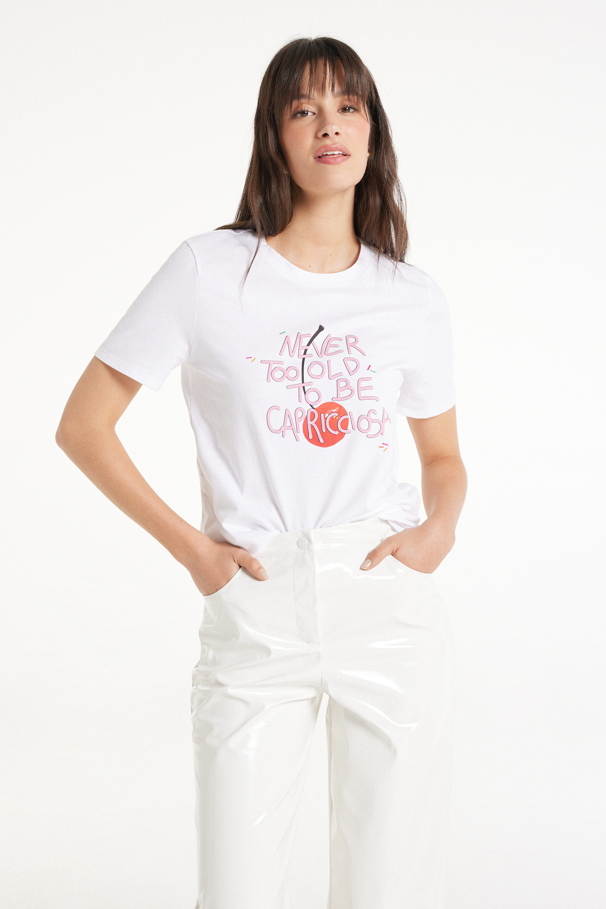 T-shirt donna: con stampa, a tinta unita o a fantasia