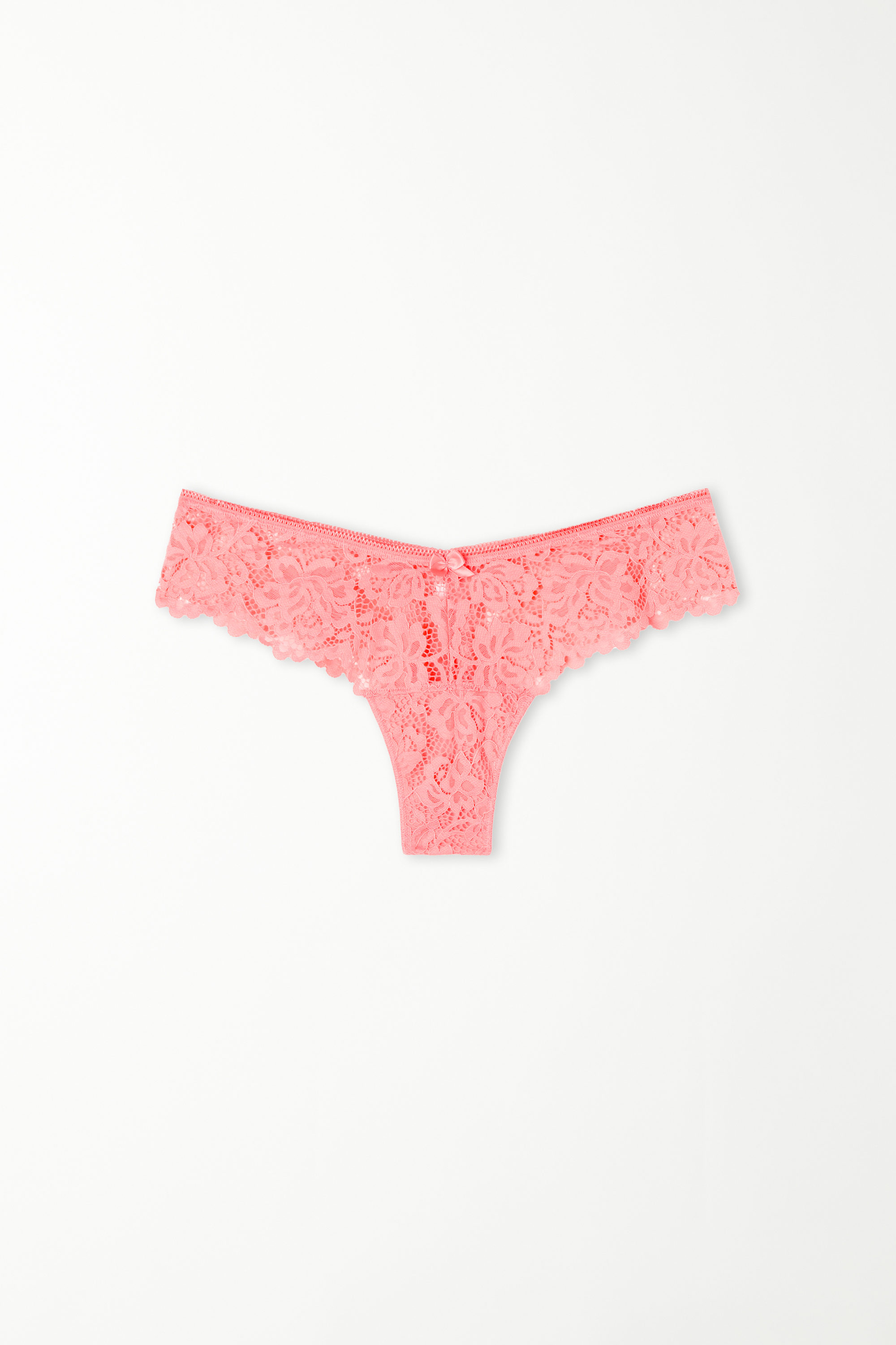 High-Cut Lace Brazilian Briefs