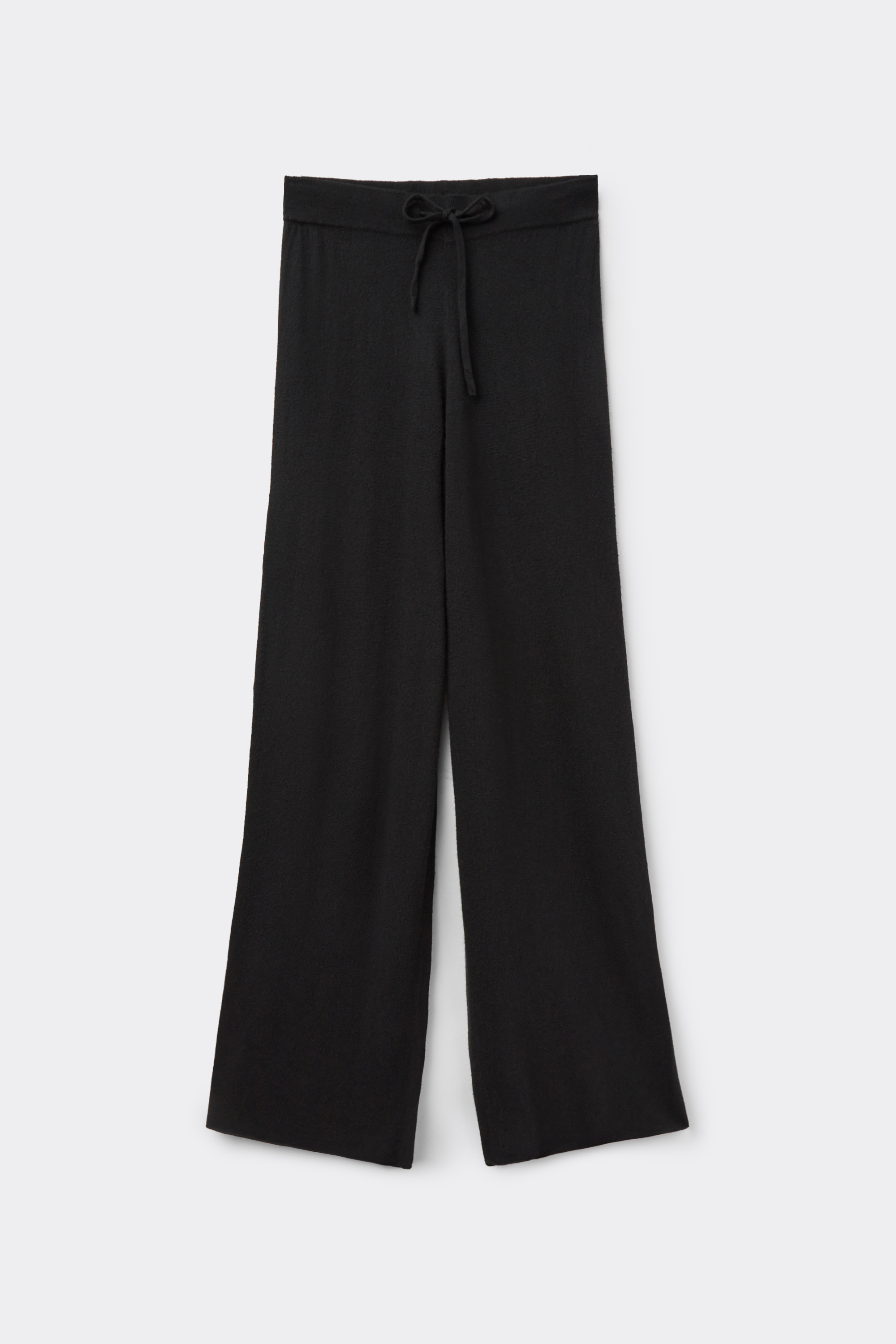 Pantalon Palazzo Épais avec Laine