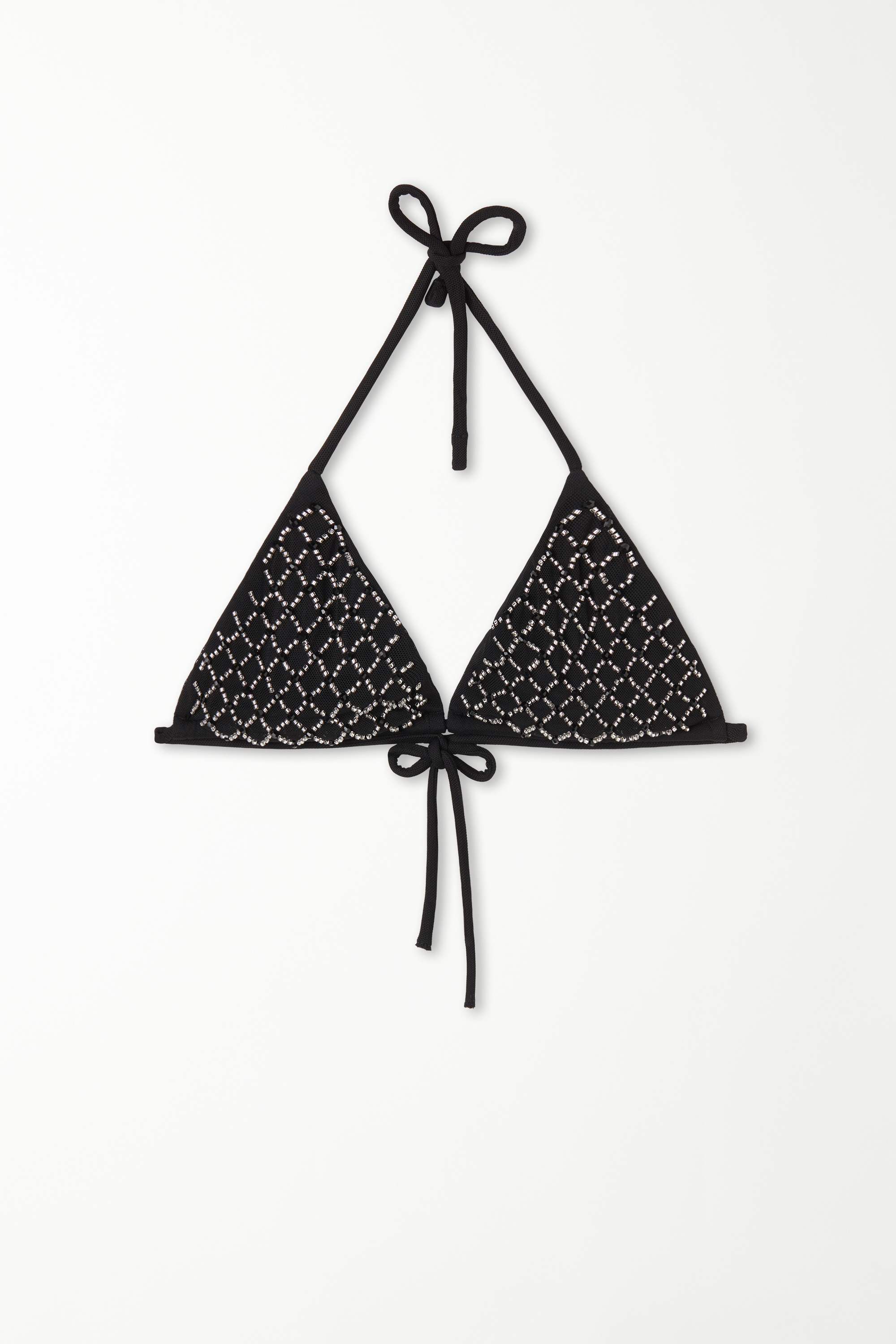 Fancy Hearts Triangle Bikini Top