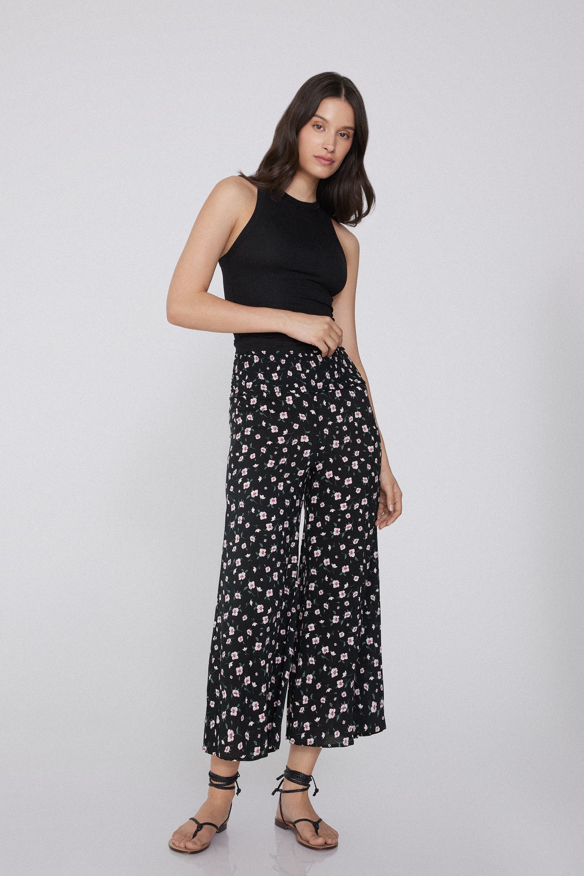 Jupe-culotte en Toile Broderie Smock