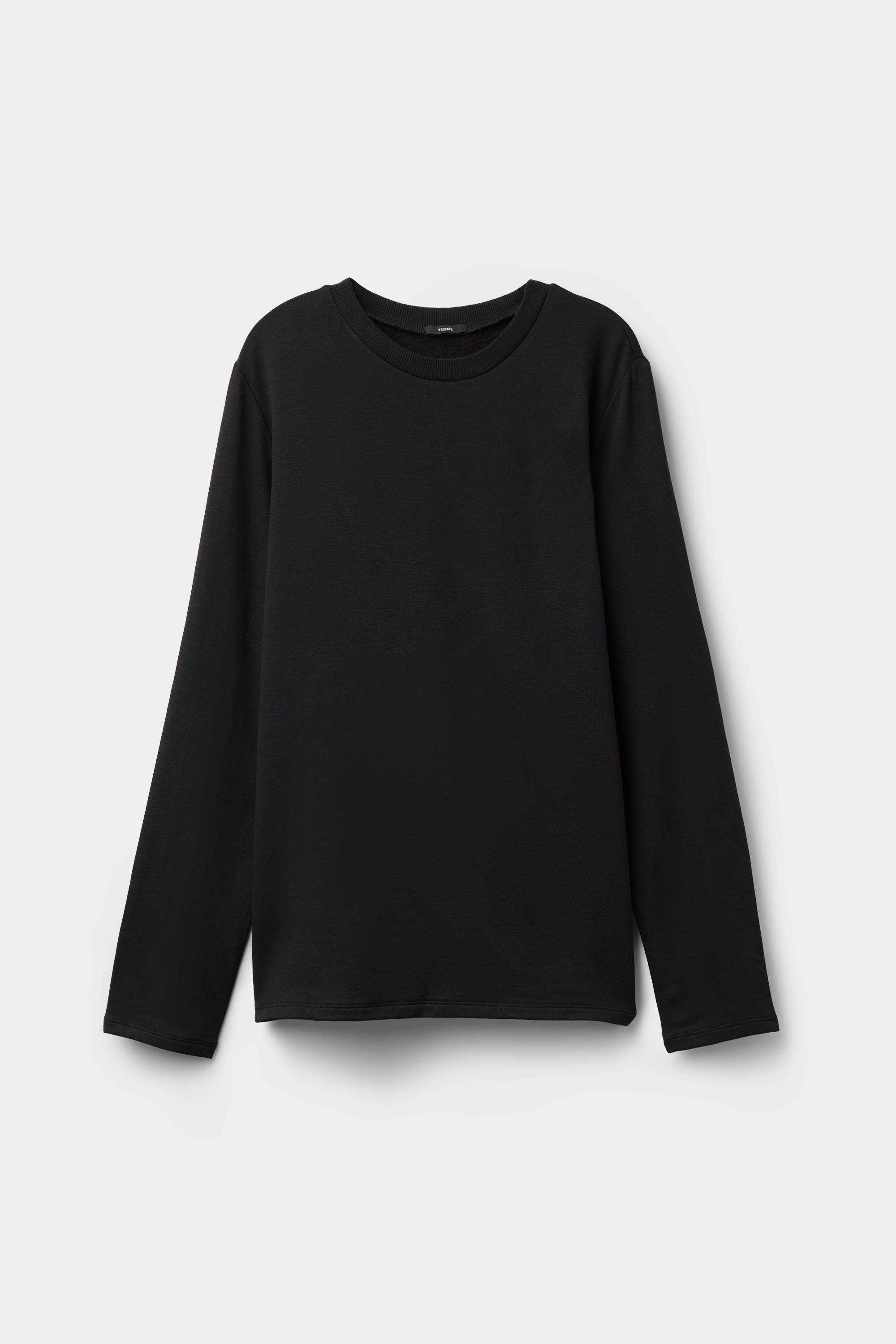 Long Sleeve Round Neck Plush Top with Viscose