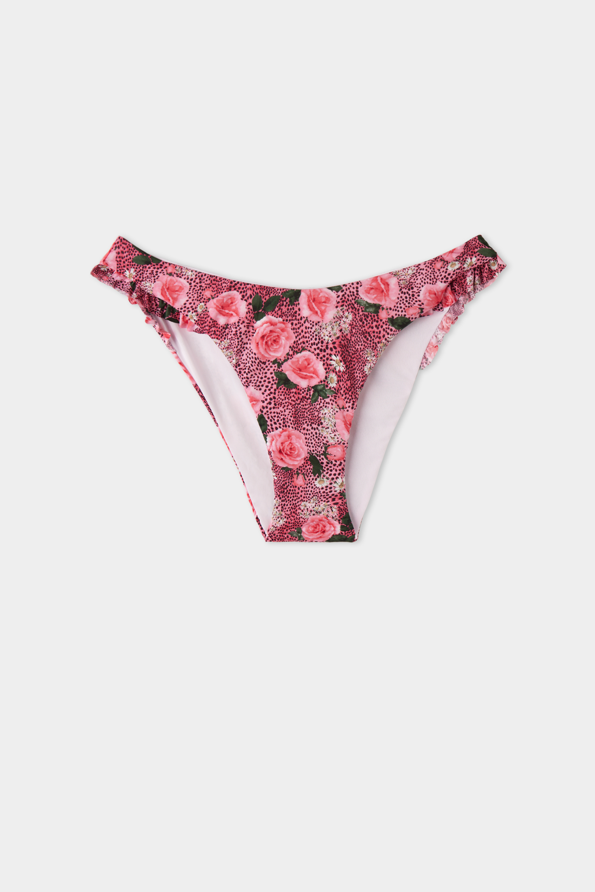 Wild Roses High-Cut Bikini Bottoms