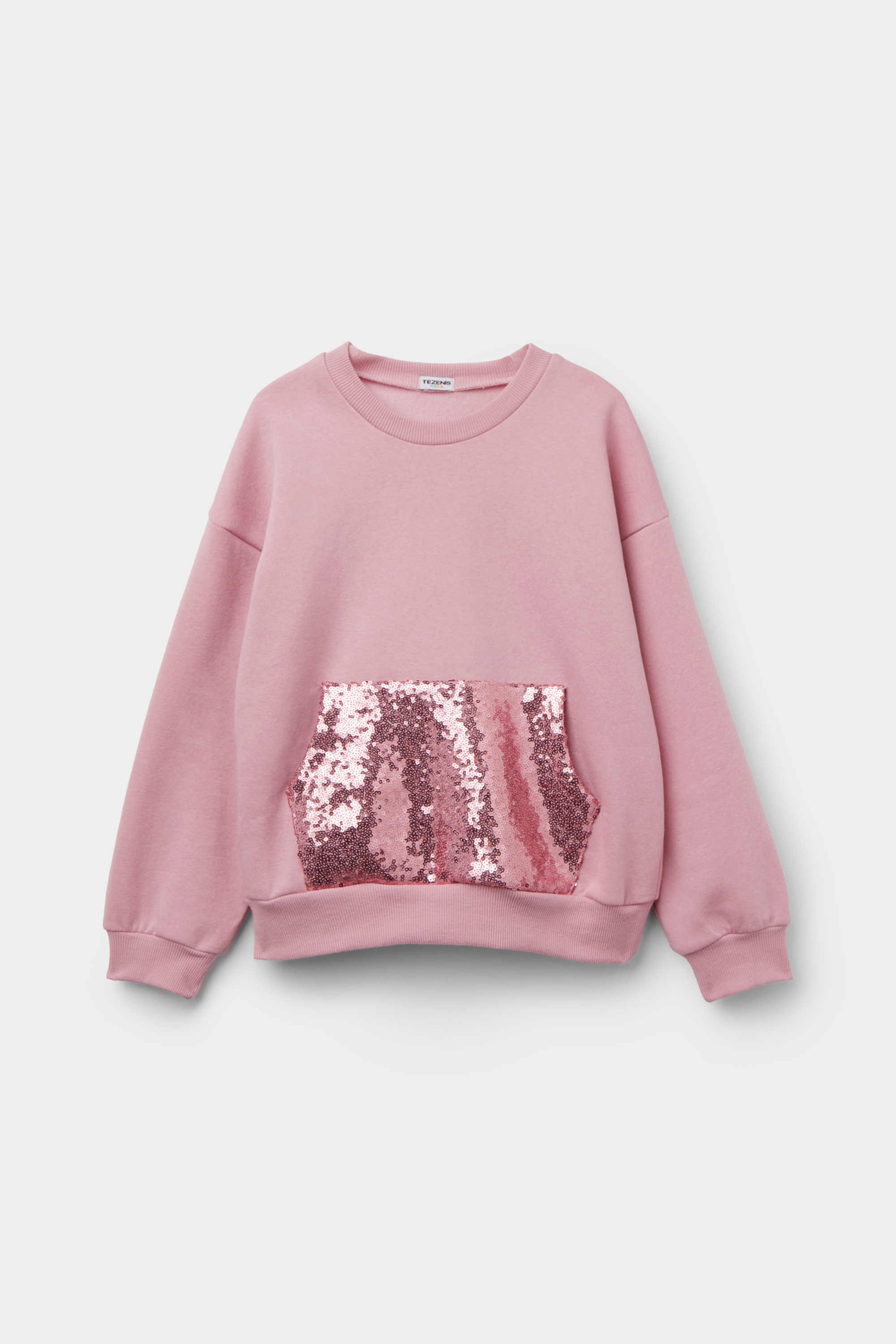 Sweat-shirt Épais Fille avec Poche Paillettes