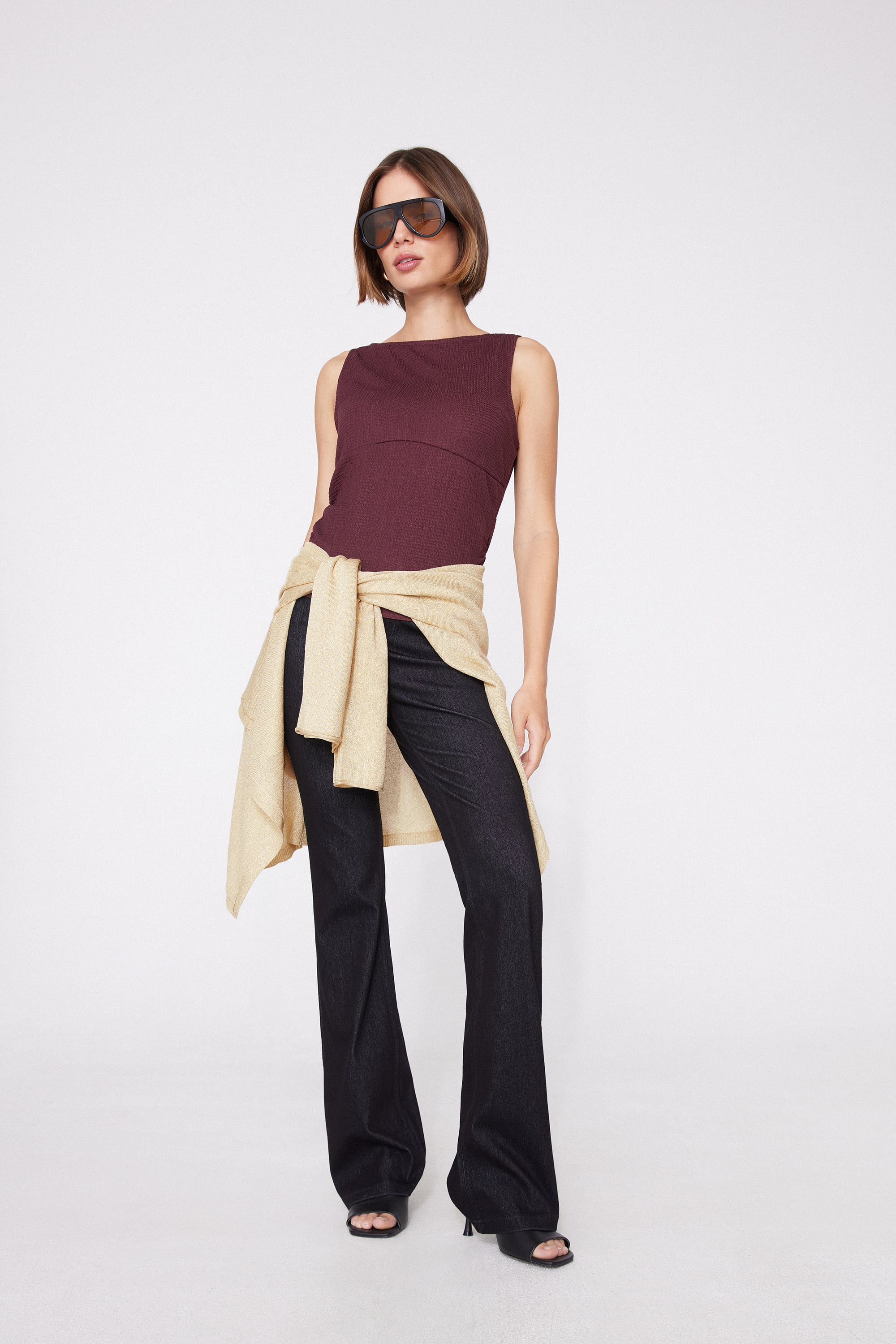 Pantaloni Flare Denim Extra Stretch