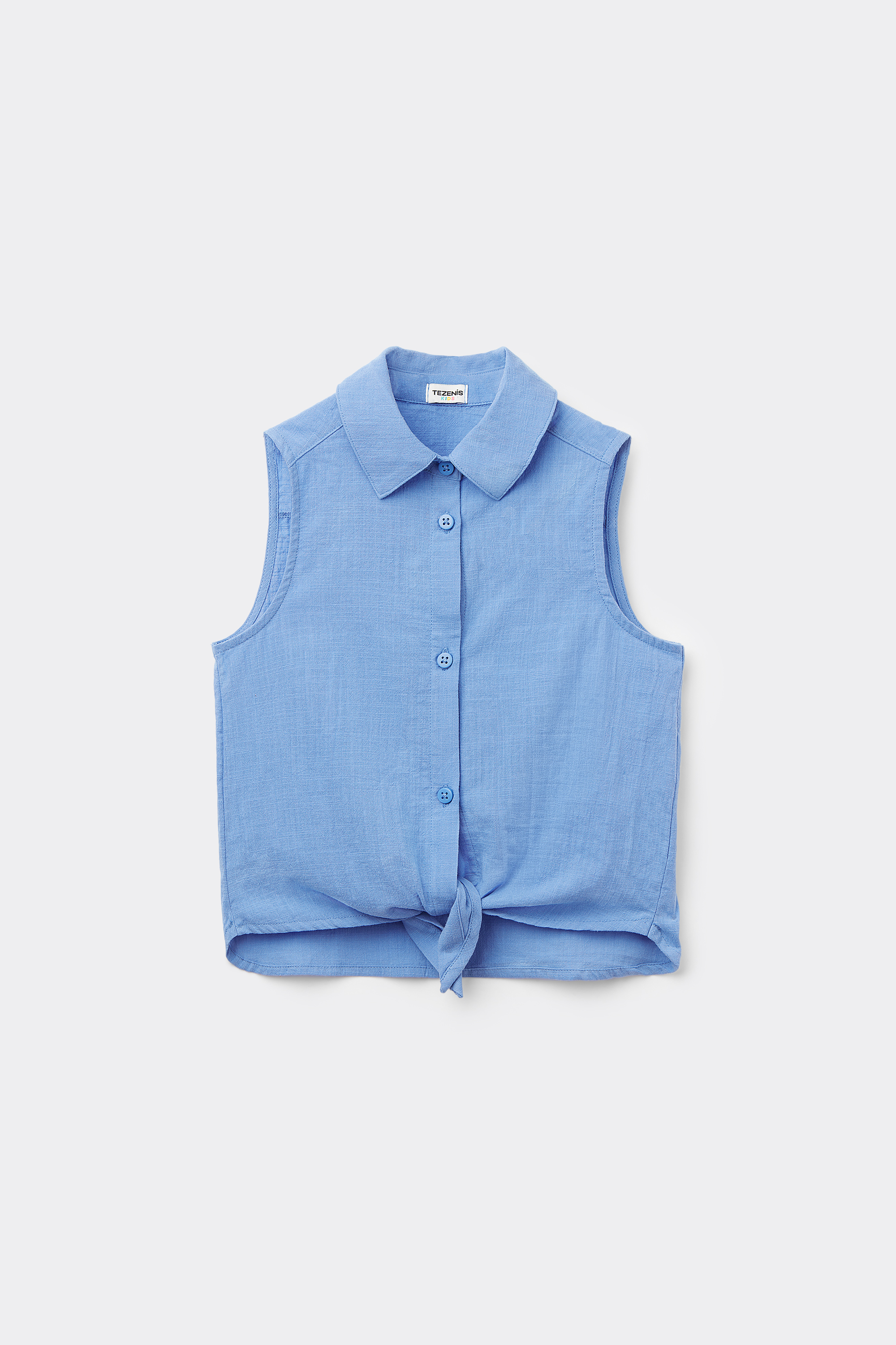 Camicia Senza Maniche in 100% Cotone Super Leggero