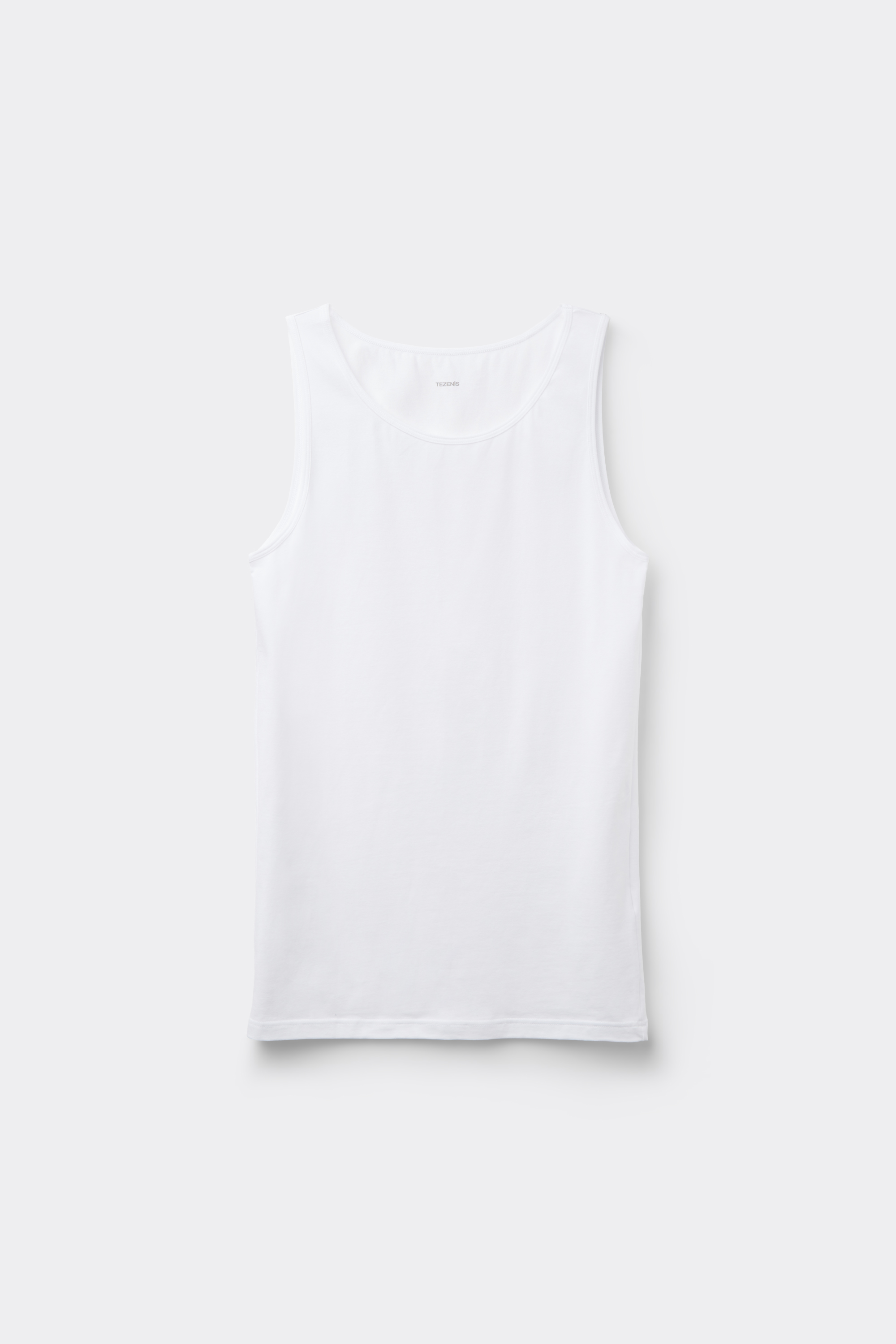 Stretch Cotton Wide-Strap Tank Top
