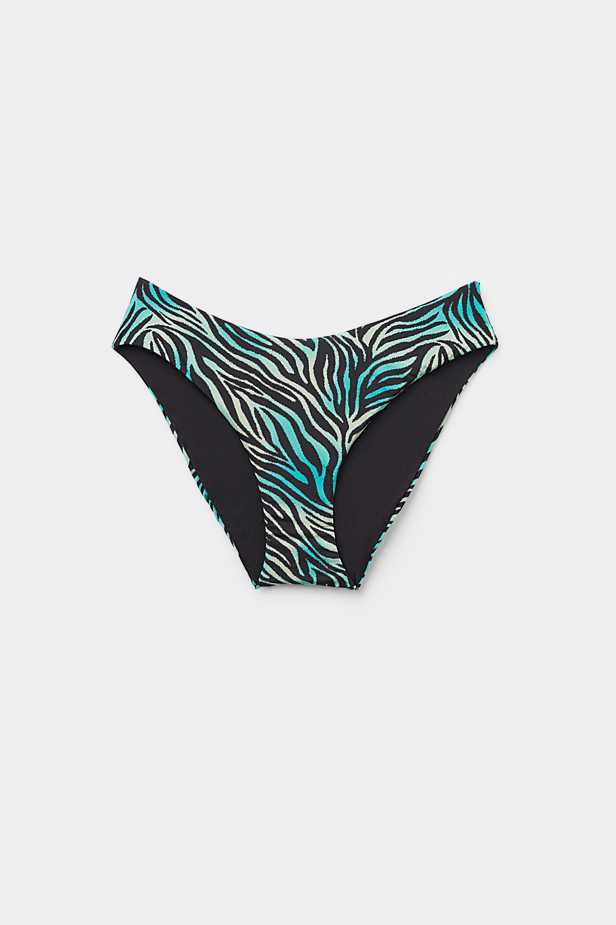 Плавки Бикини Colorful Zebra с Высоким Вырезом Бедра
