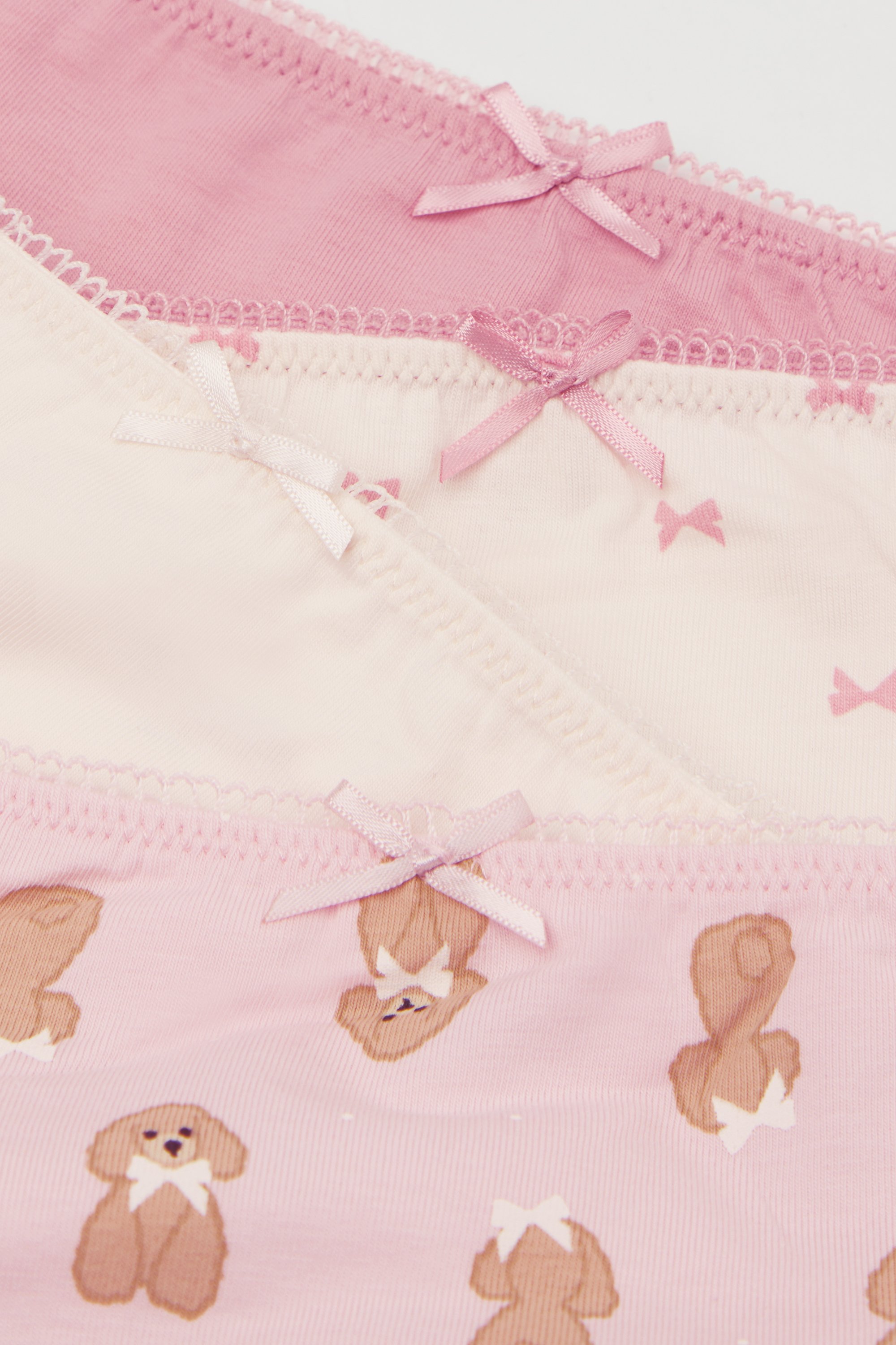 4 Pairs of Girls’ Printed Cotton Knickers