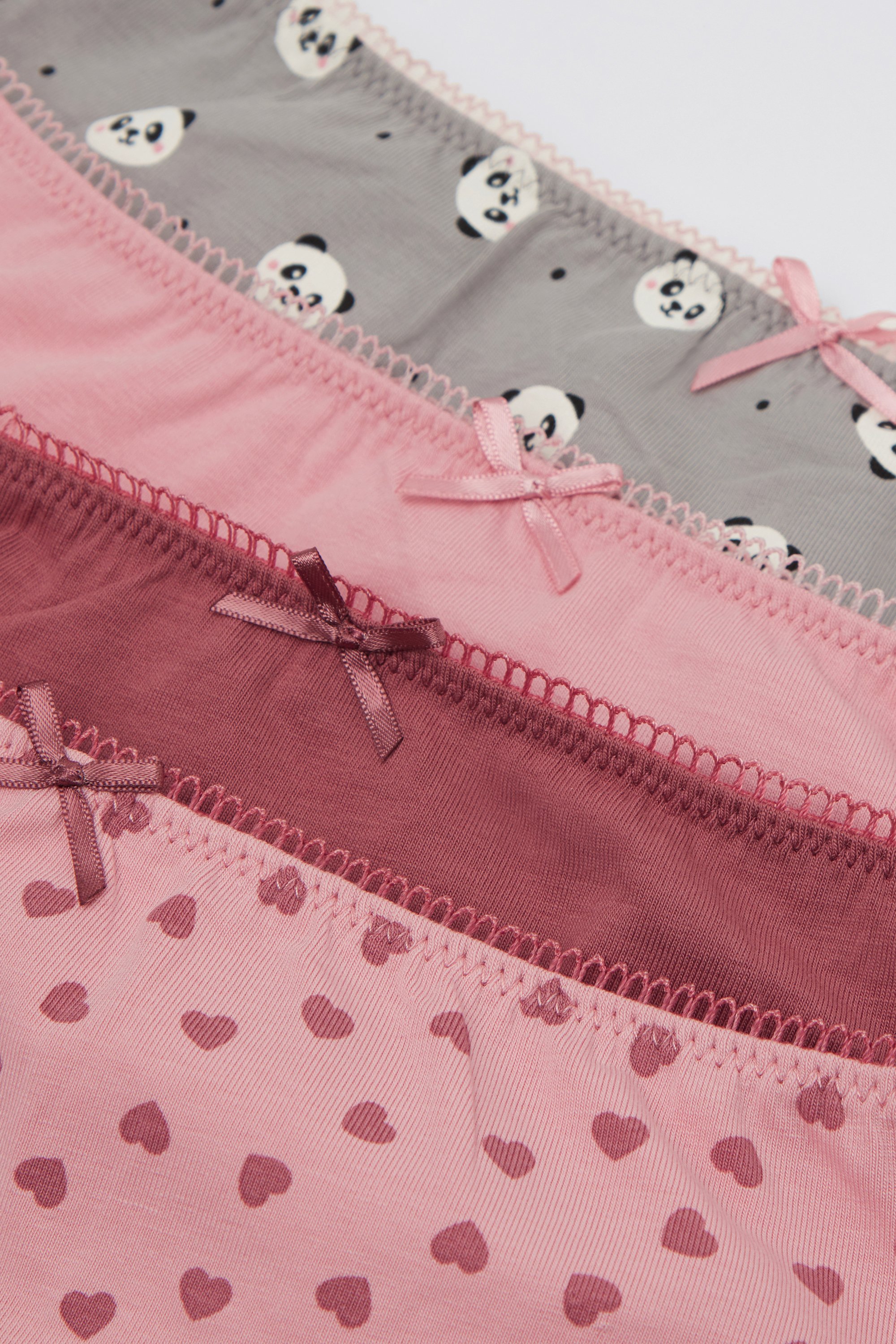 4 Pairs of Girls’ Printed Cotton Knickers