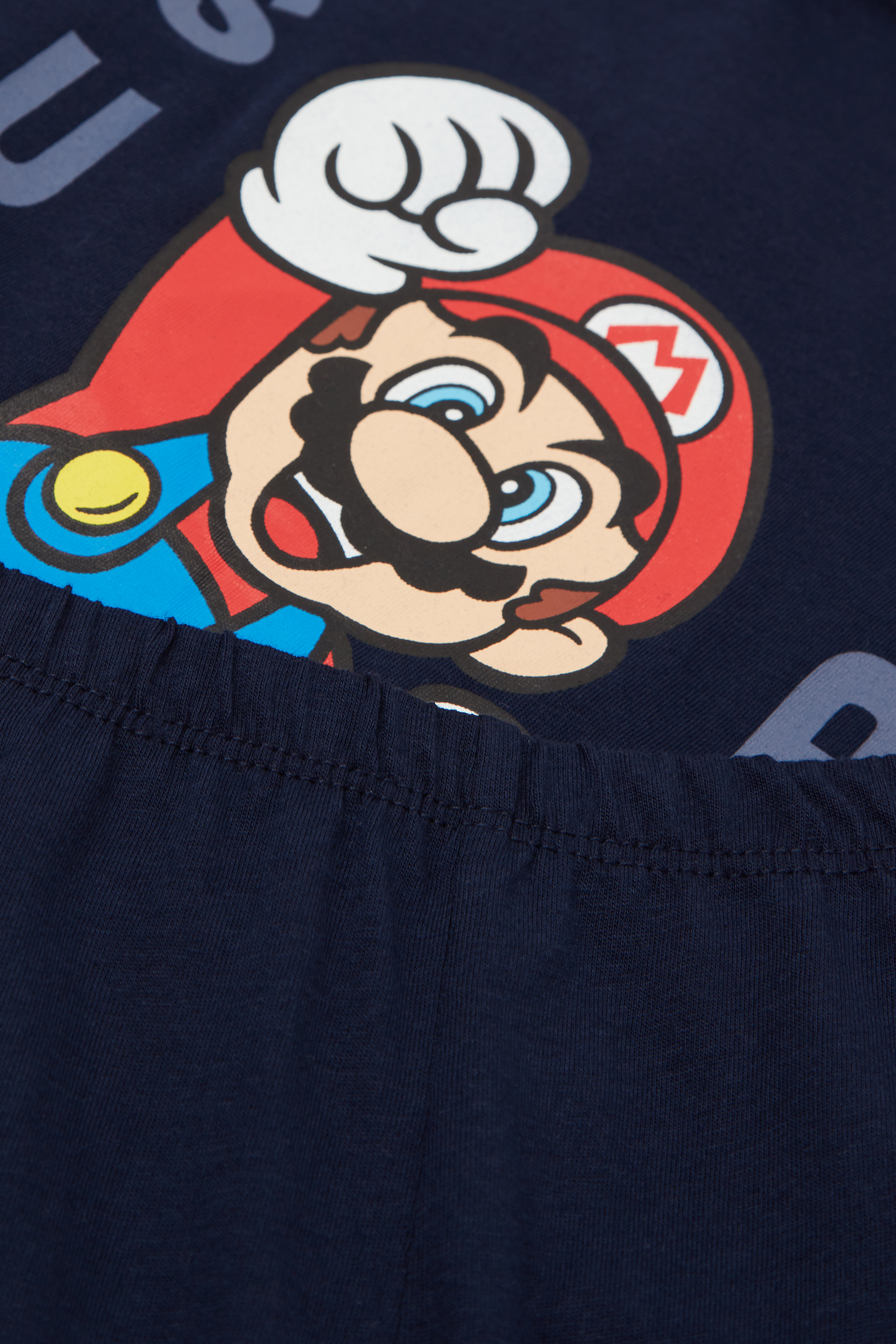 Super Mario Print Long Cotton Pyjamas