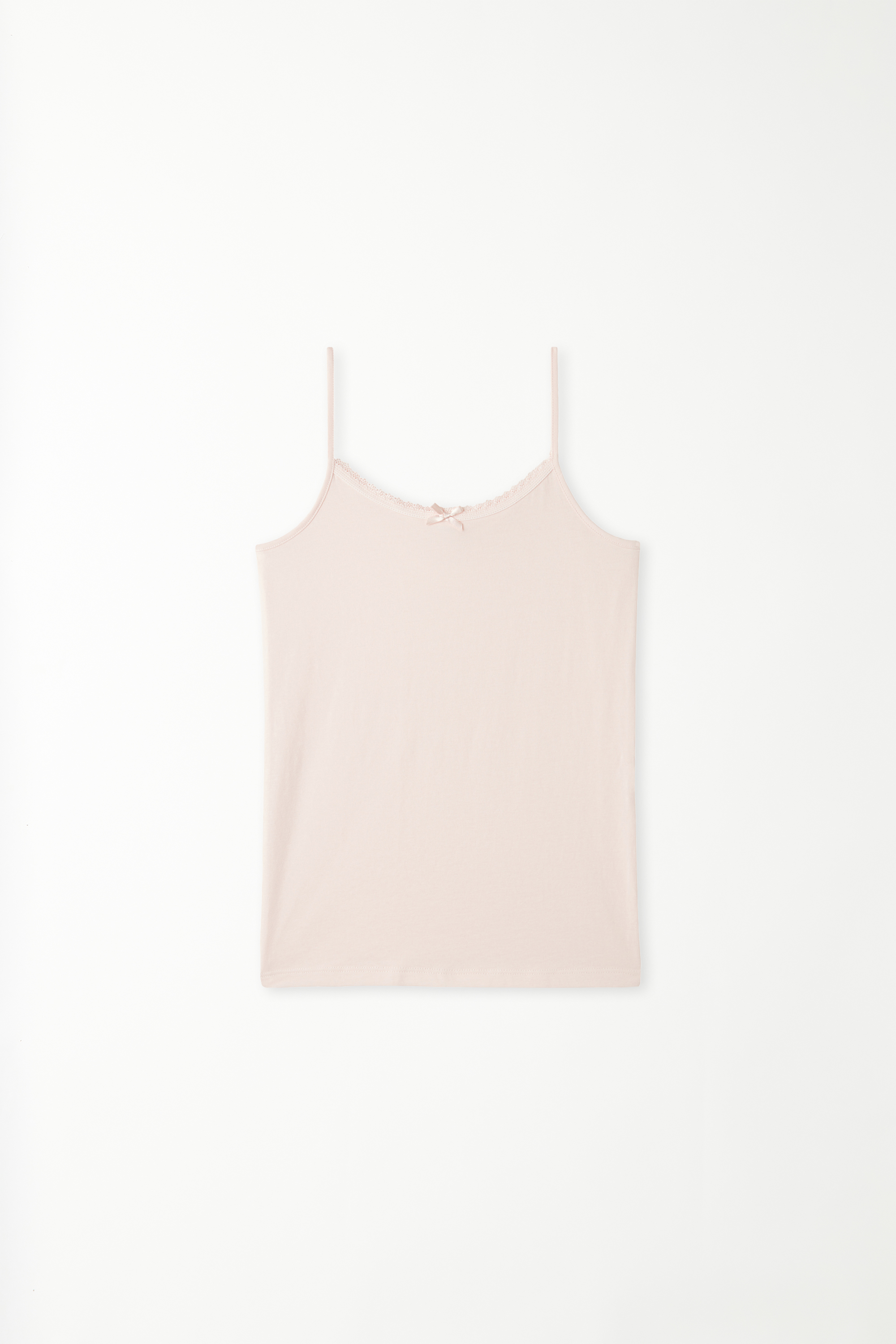 Basic Cotton Camisole with Lace