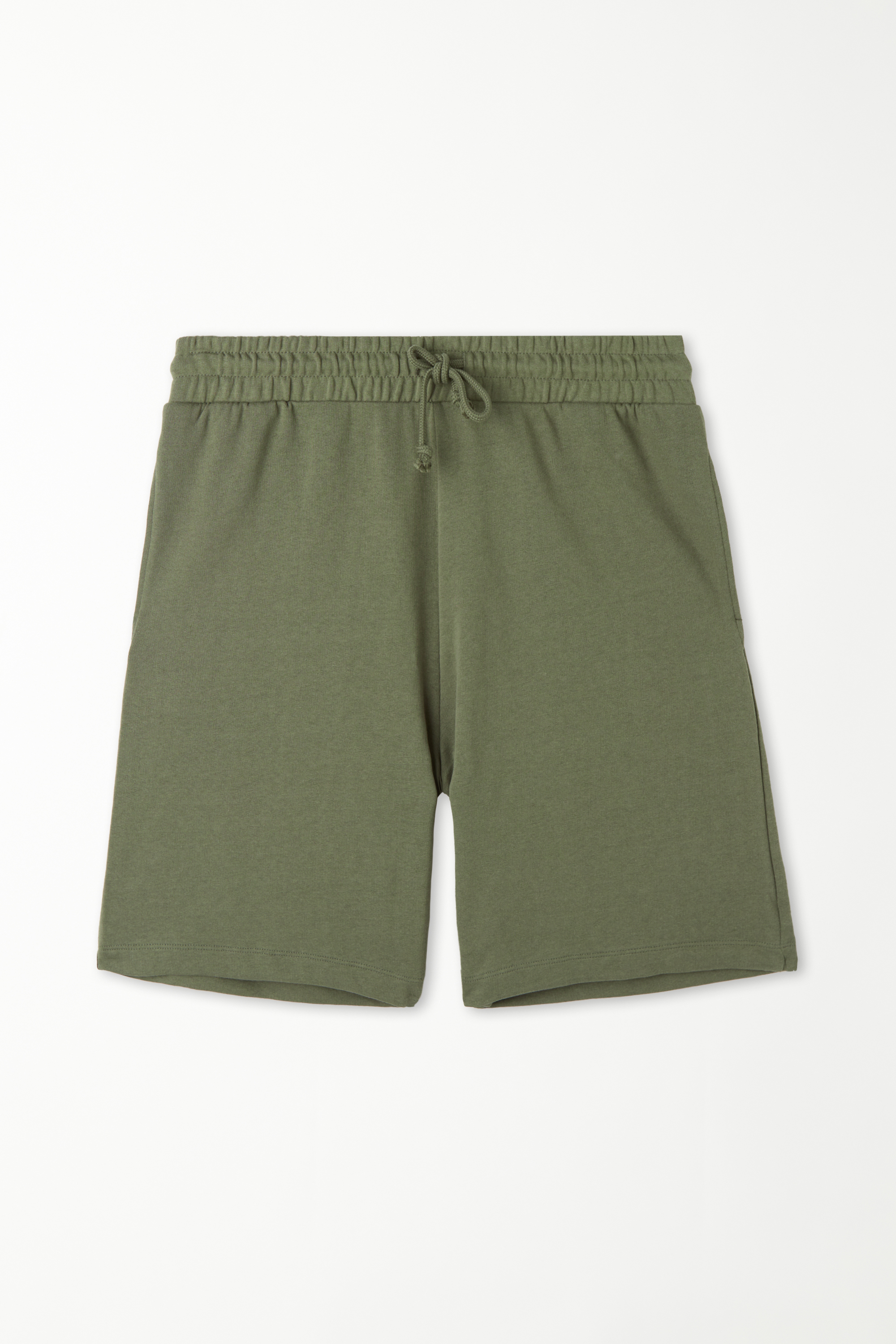 Cotton Fleece Shorts with Pockets