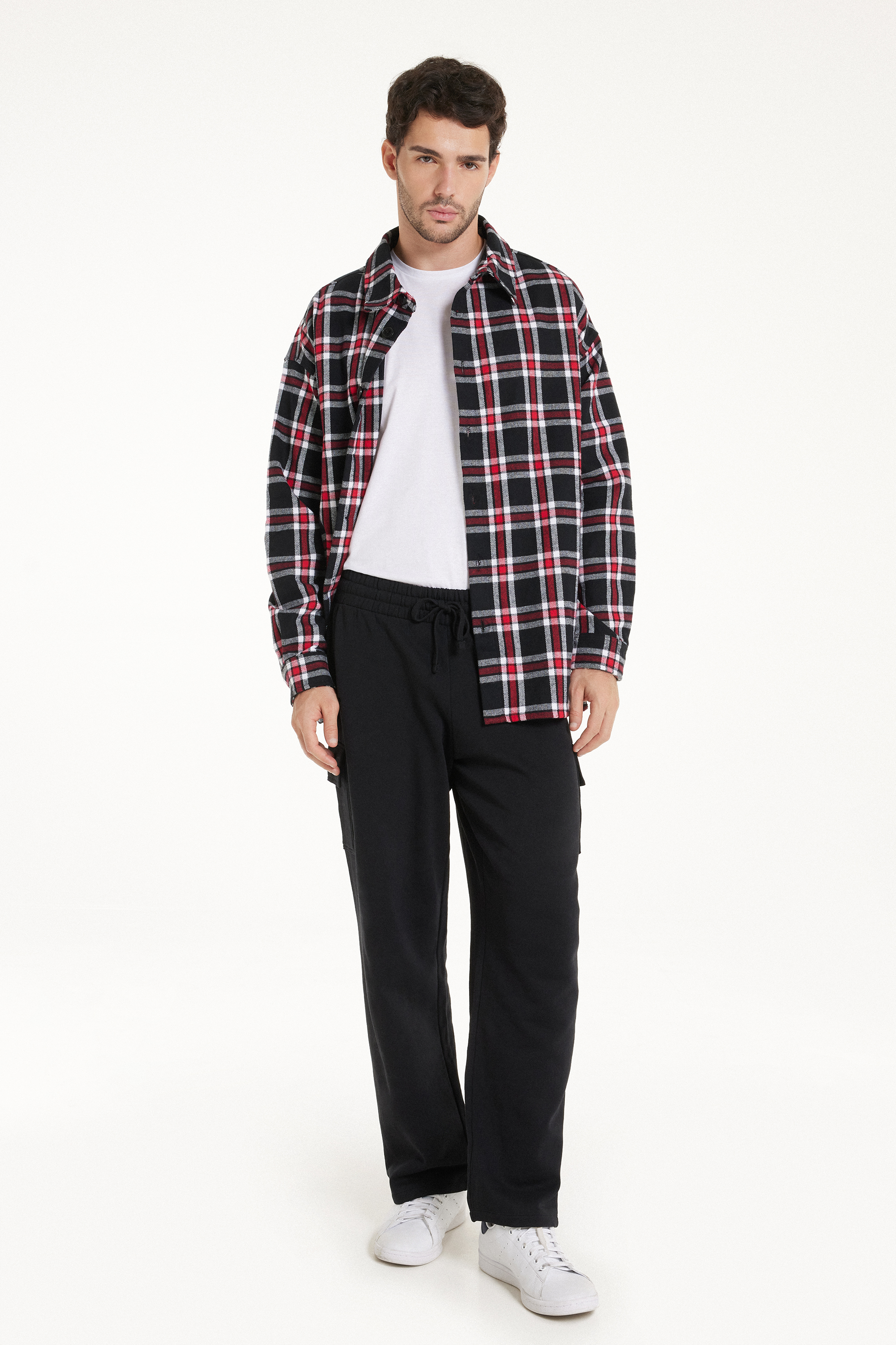 Long-Sleeved Flannel Shirt