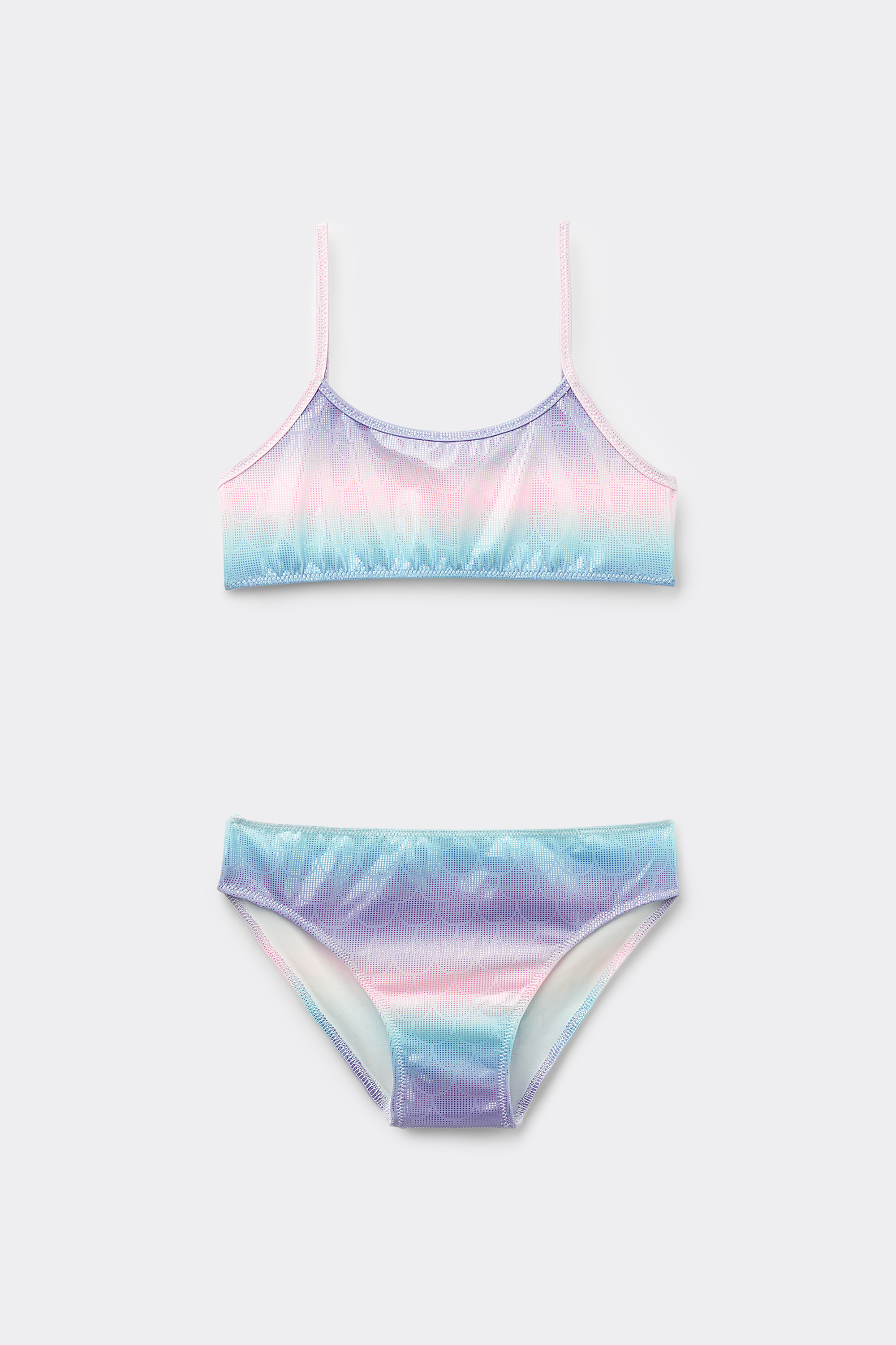 Haut de Maillot Brassière avec Bas de Maillot Nuancé Sirène Fille