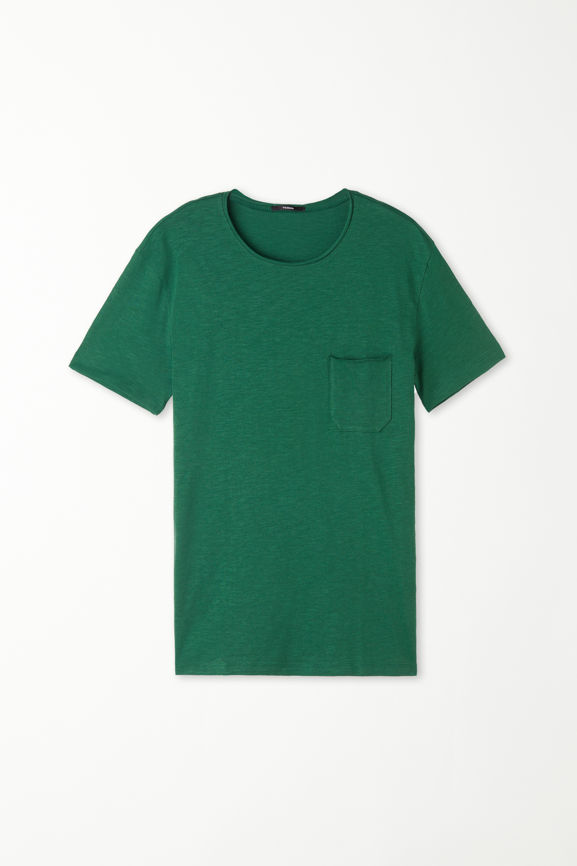 Baumwoll-T-Shirt mit Brusttasche