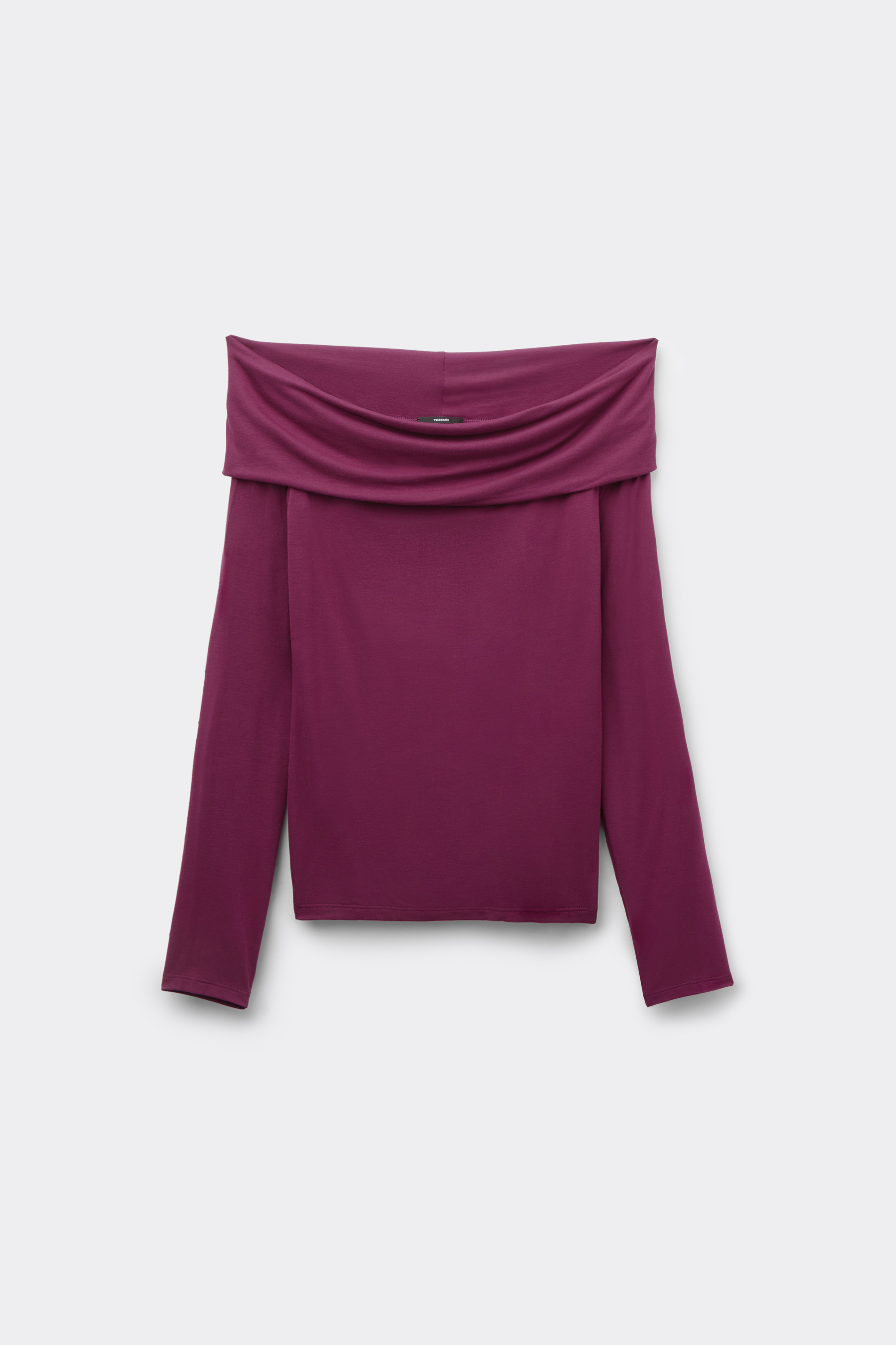 Camiseta Manga Larga Viscosa Hombros Descubiertos