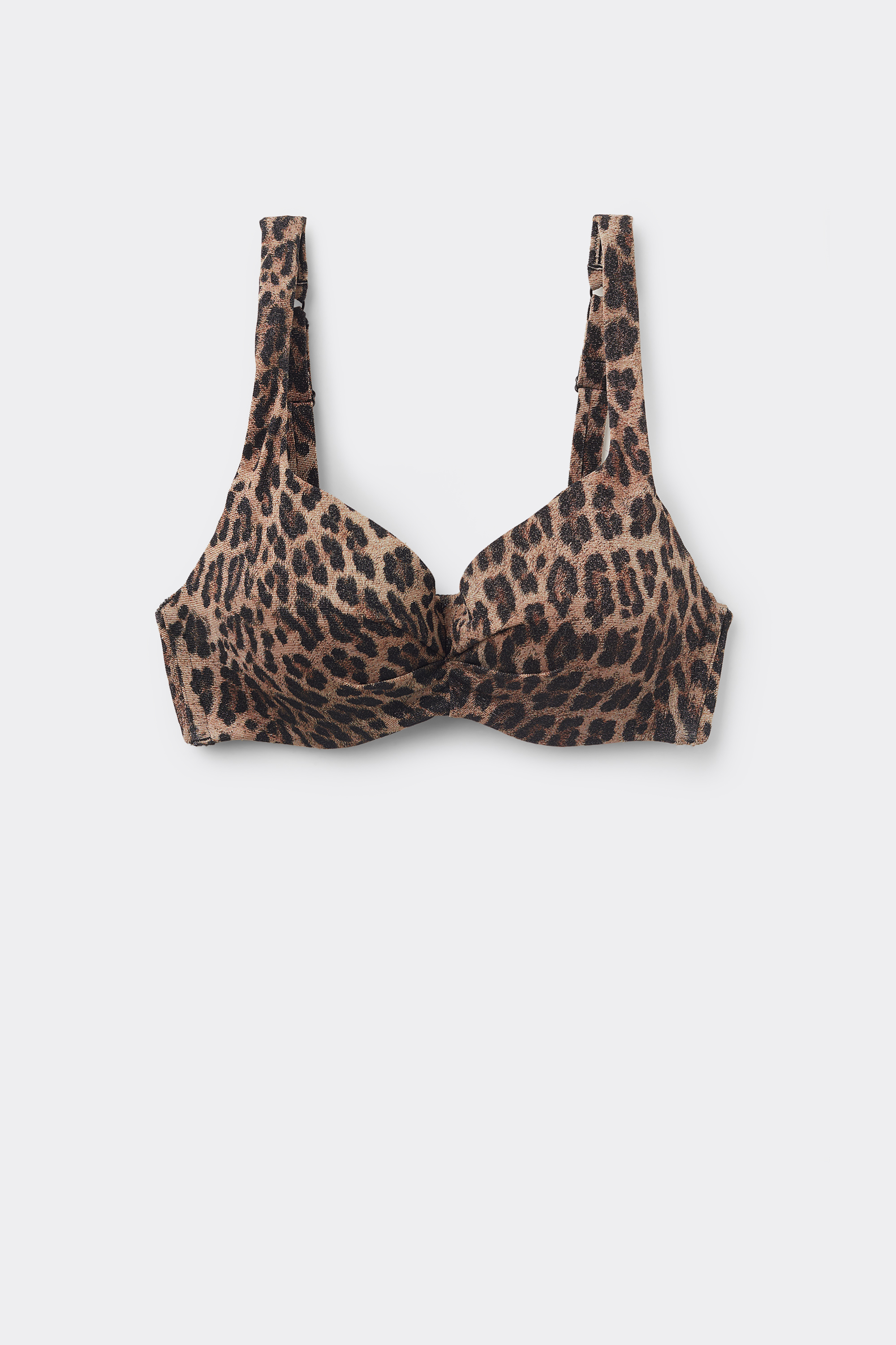 Sujetador de Bikini Balconette Relleno Ligero Bright Leopard