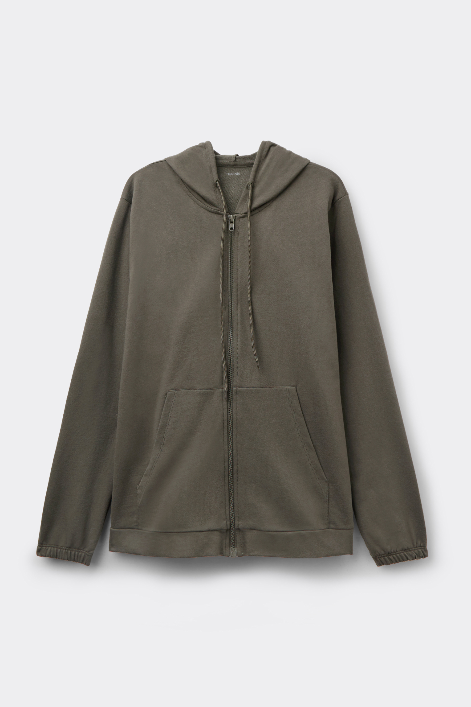 Sweat L&eacute;ger Zipp&eacute; Capuche Cordon de Serrage