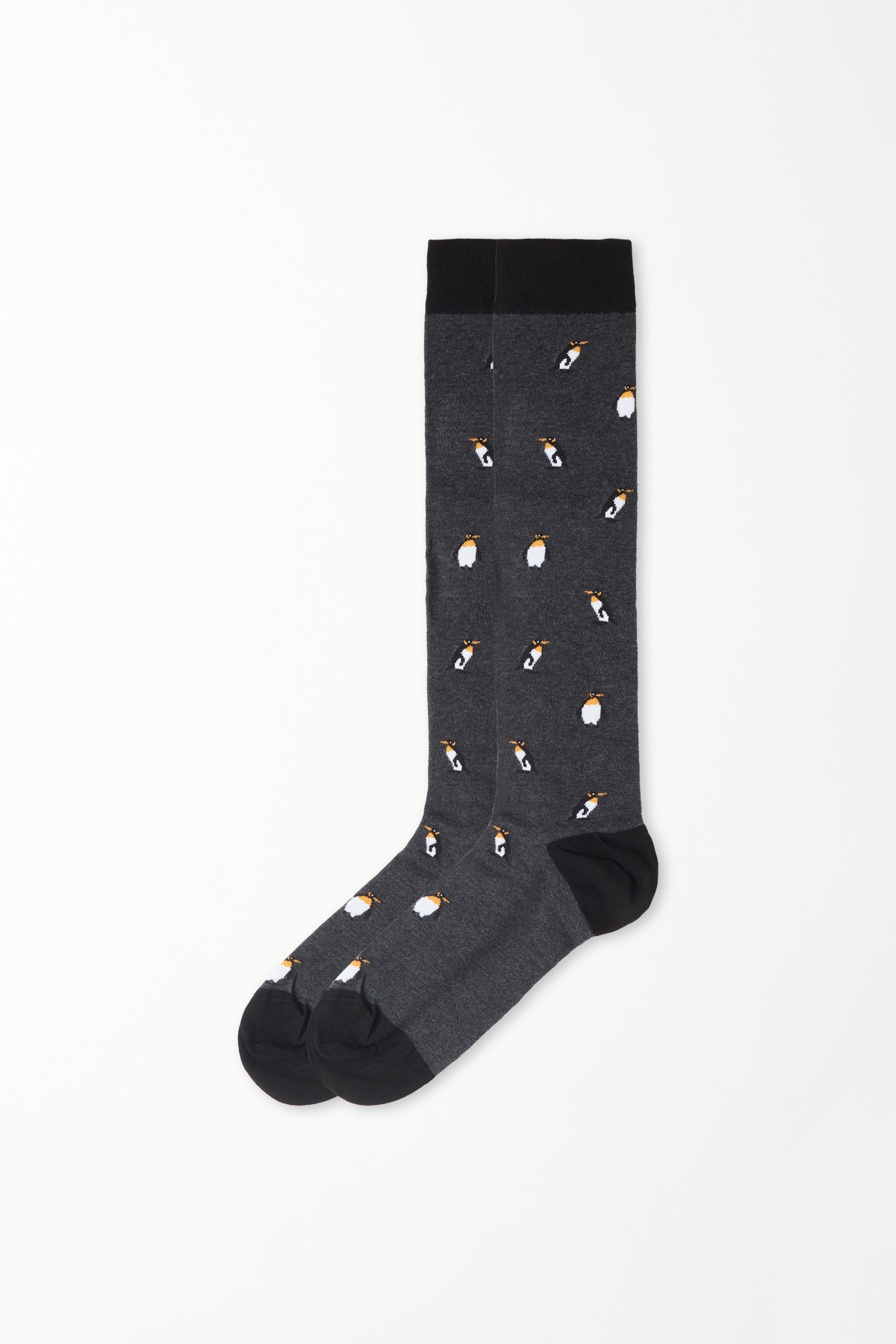 Men’s Long Patterned Cotton Socks