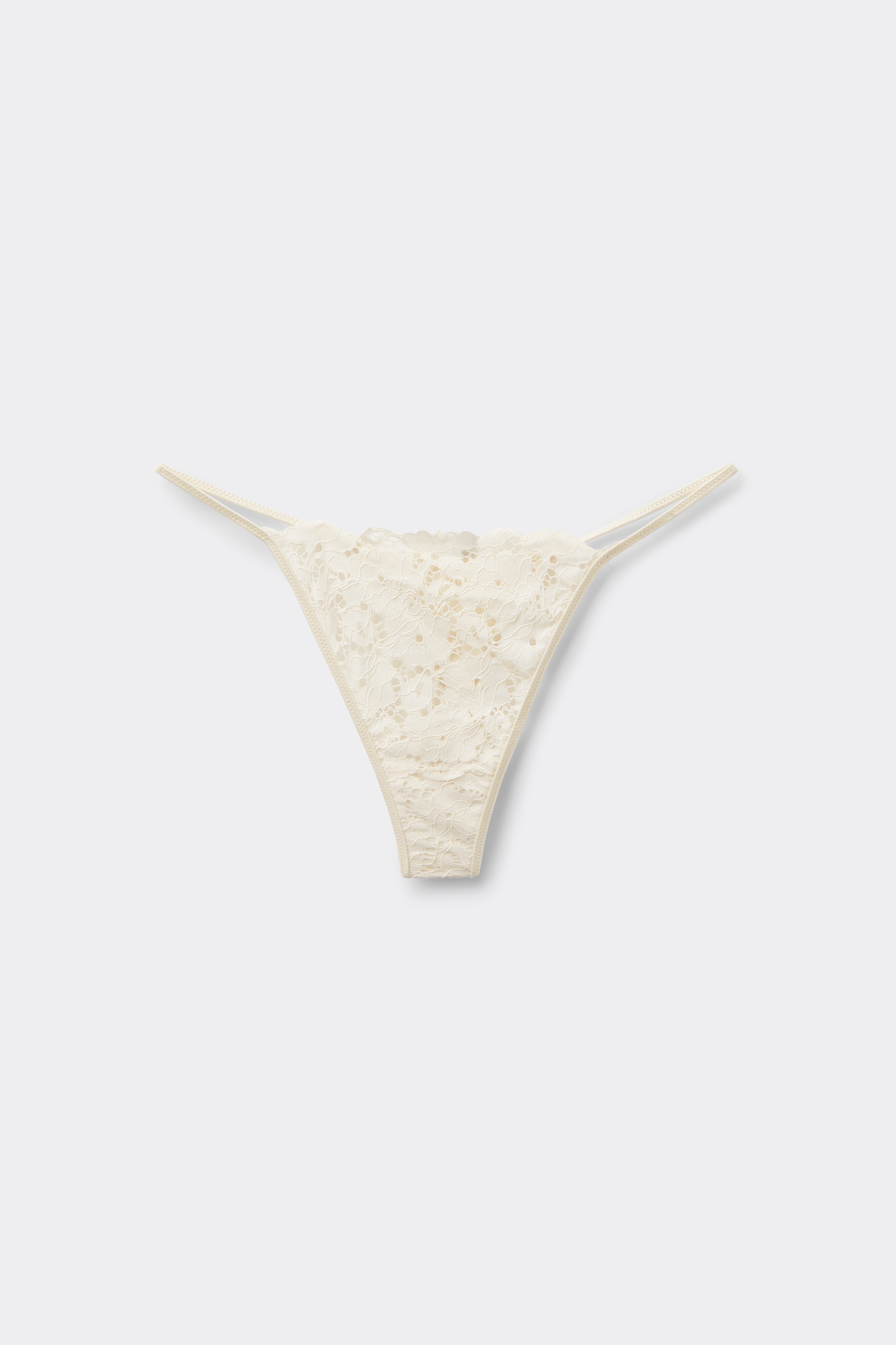 Tanga Tira Fina Ivory Bloom