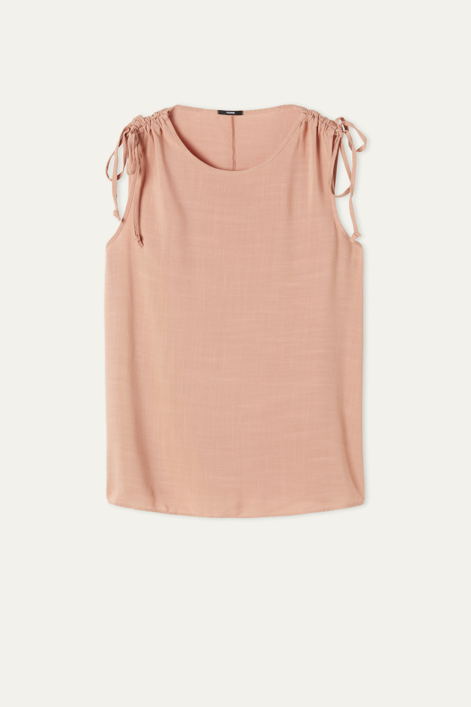 Camiseta de Tirantes de Tela con Cordón